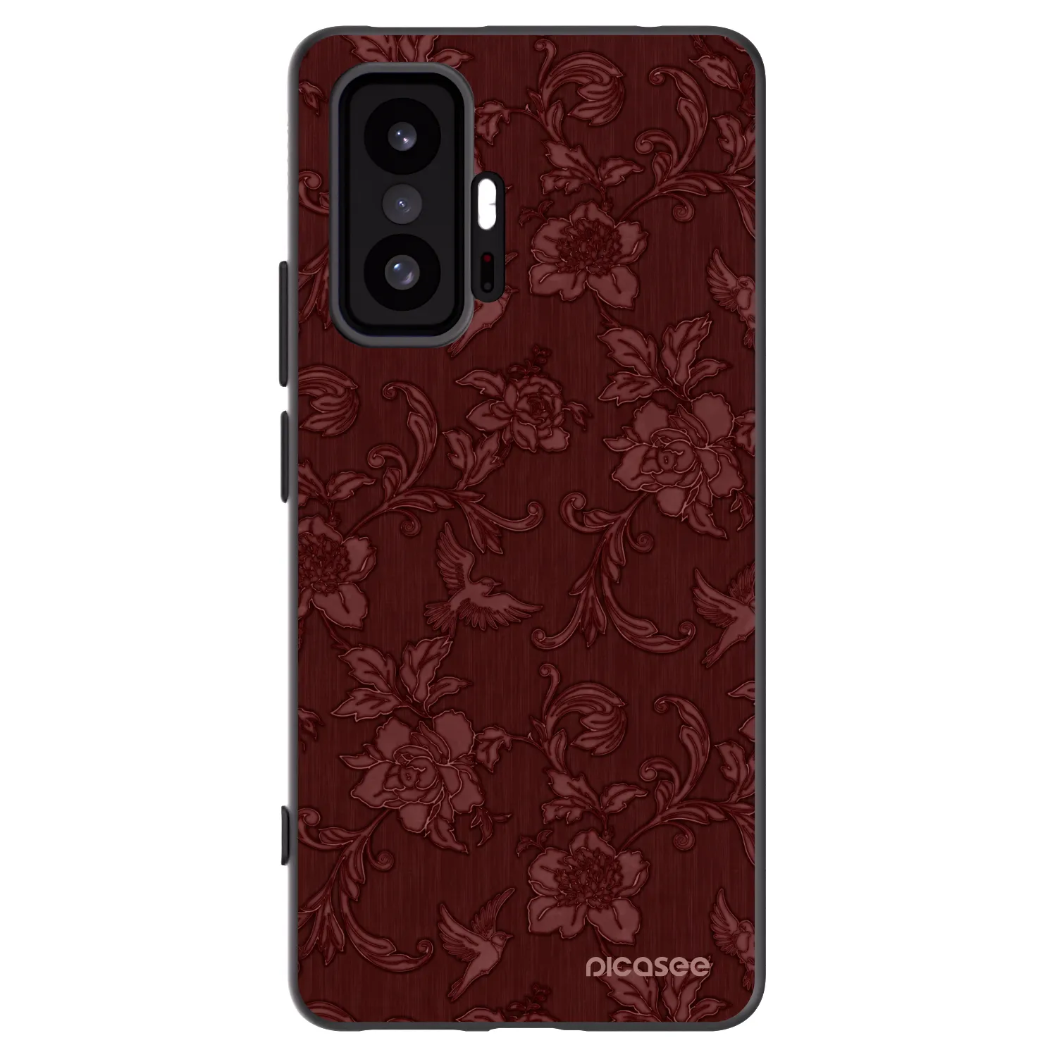 Picasee silikonový černý obal pro Xiaomi 11T Pro - Red Elegance
