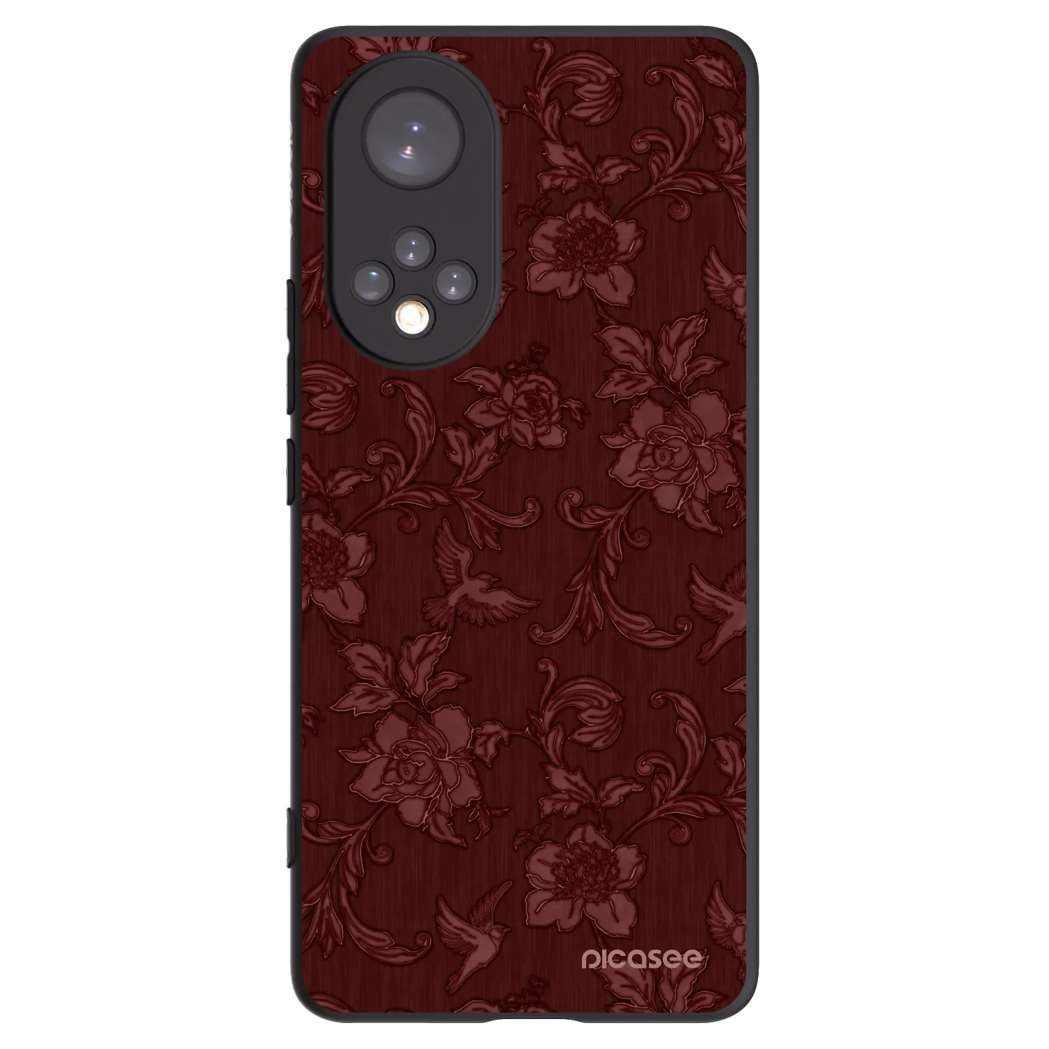 Picasee silikonový černý obal pro Huawei Nova 9 - Red Elegance