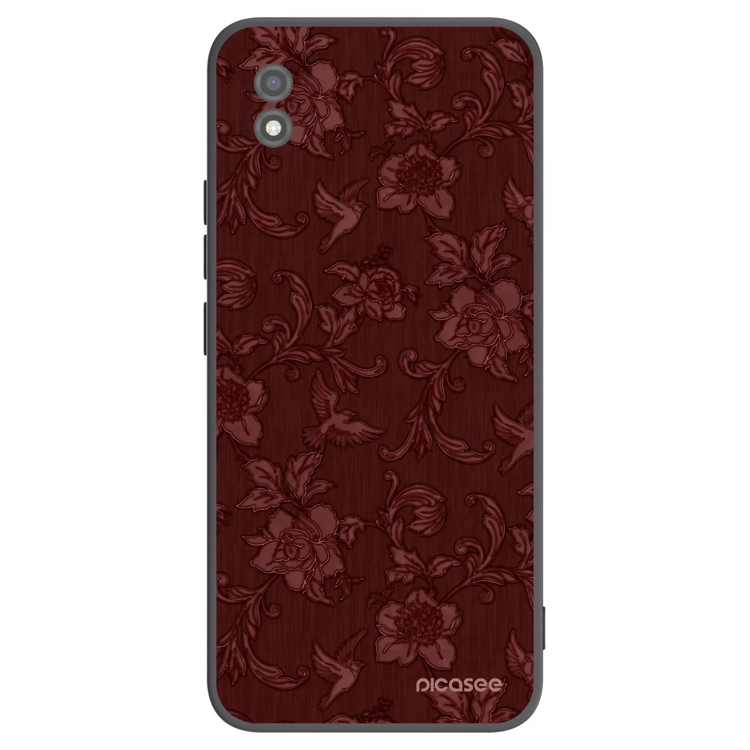 Picasee silikonový černý obal pro Realme C11 (2021) - Red Elegance