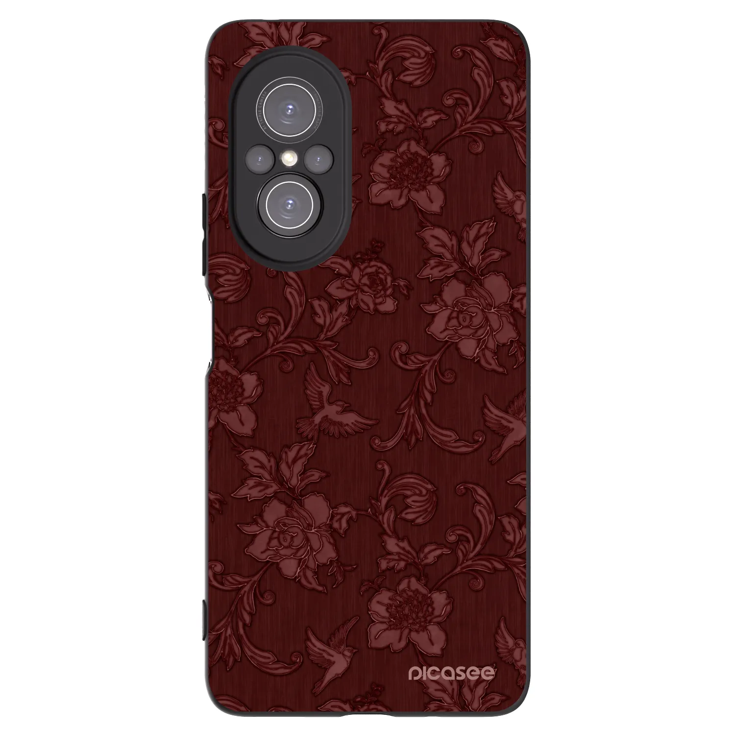 Picasee silikonový černý obal pro Huawei Nova 9 SE - Red Elegance