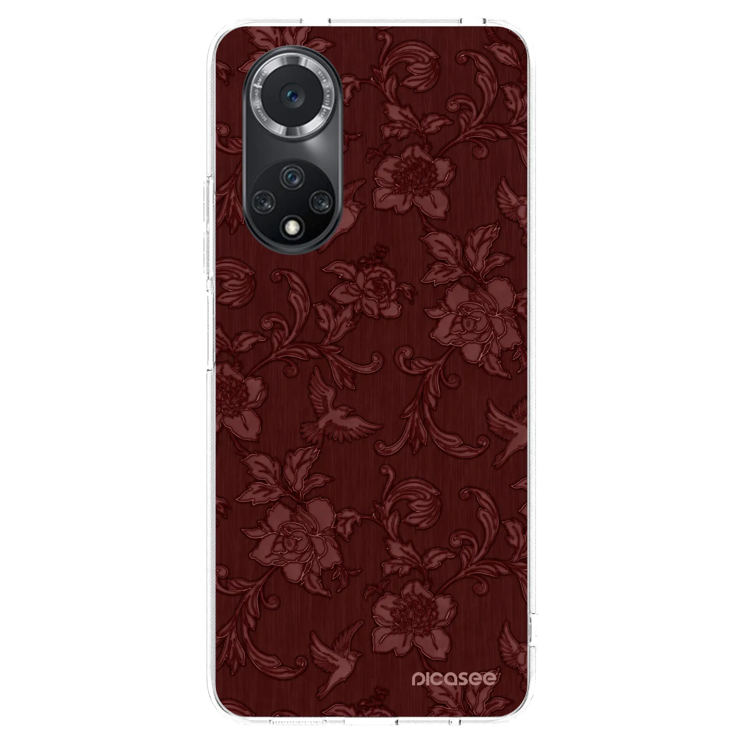 Picasee silikonový průhledný obal pro Huawei Nova 9 SE - Red Elegance