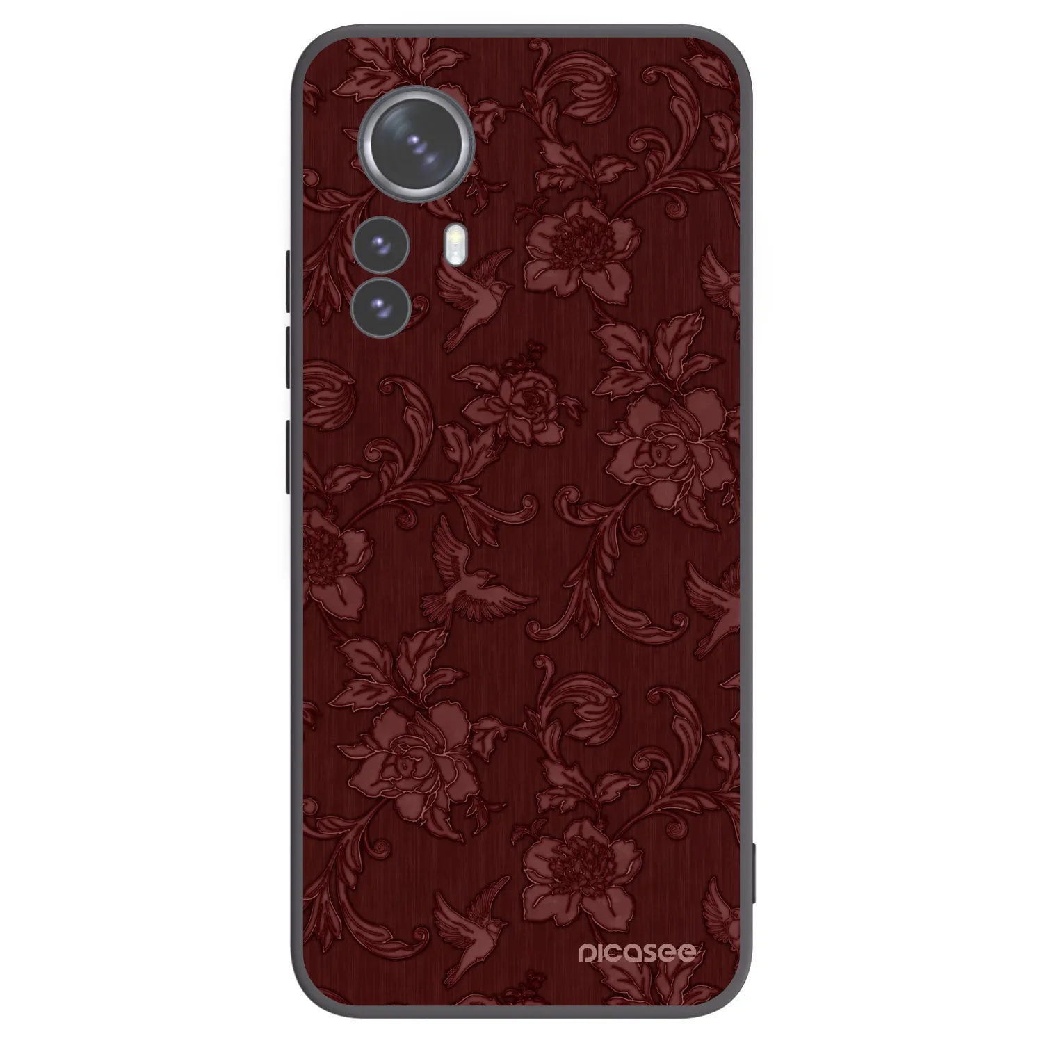 Picasee silikonový černý obal pro Xiaomi 12 Pro - Red Elegance