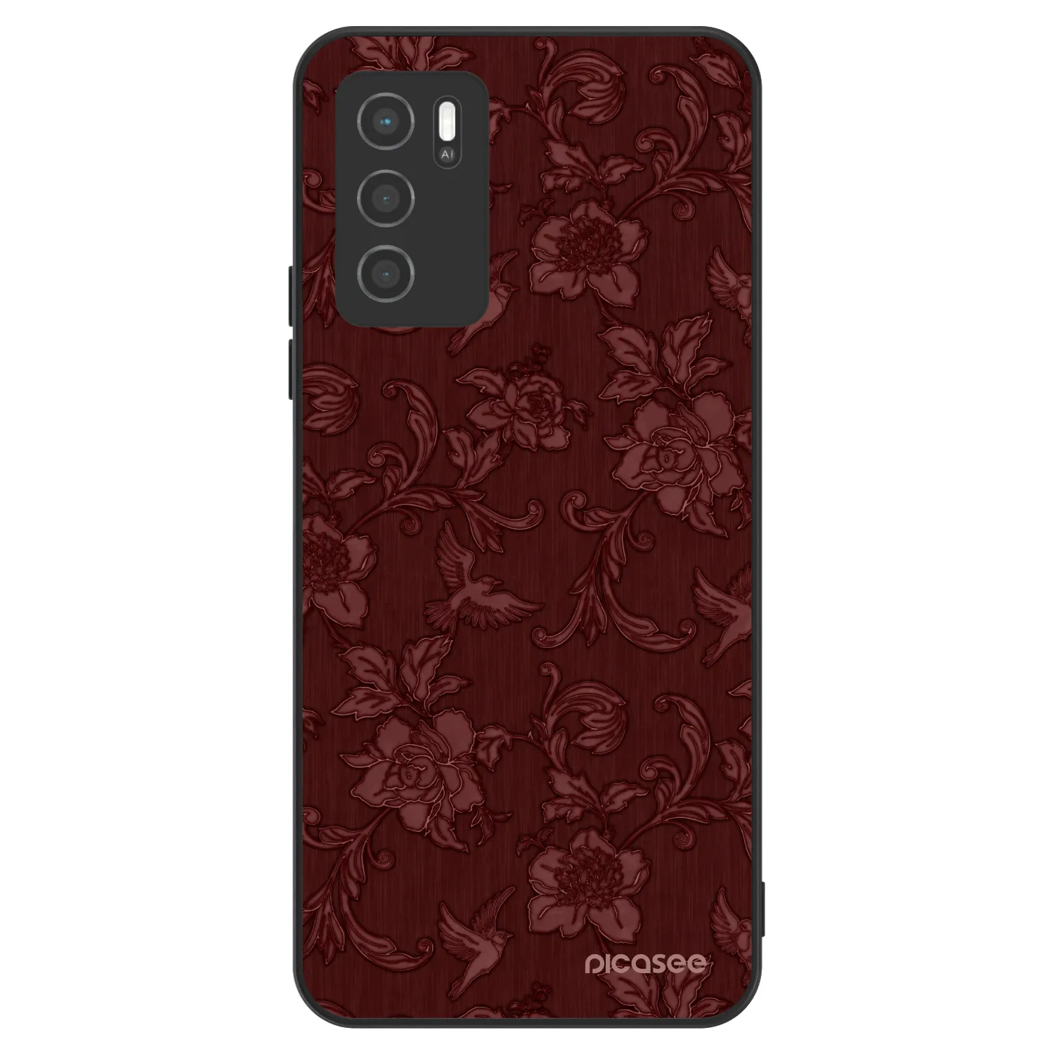 Picasee ULTIMATE CASE pro OPPO A16 - Red Elegance