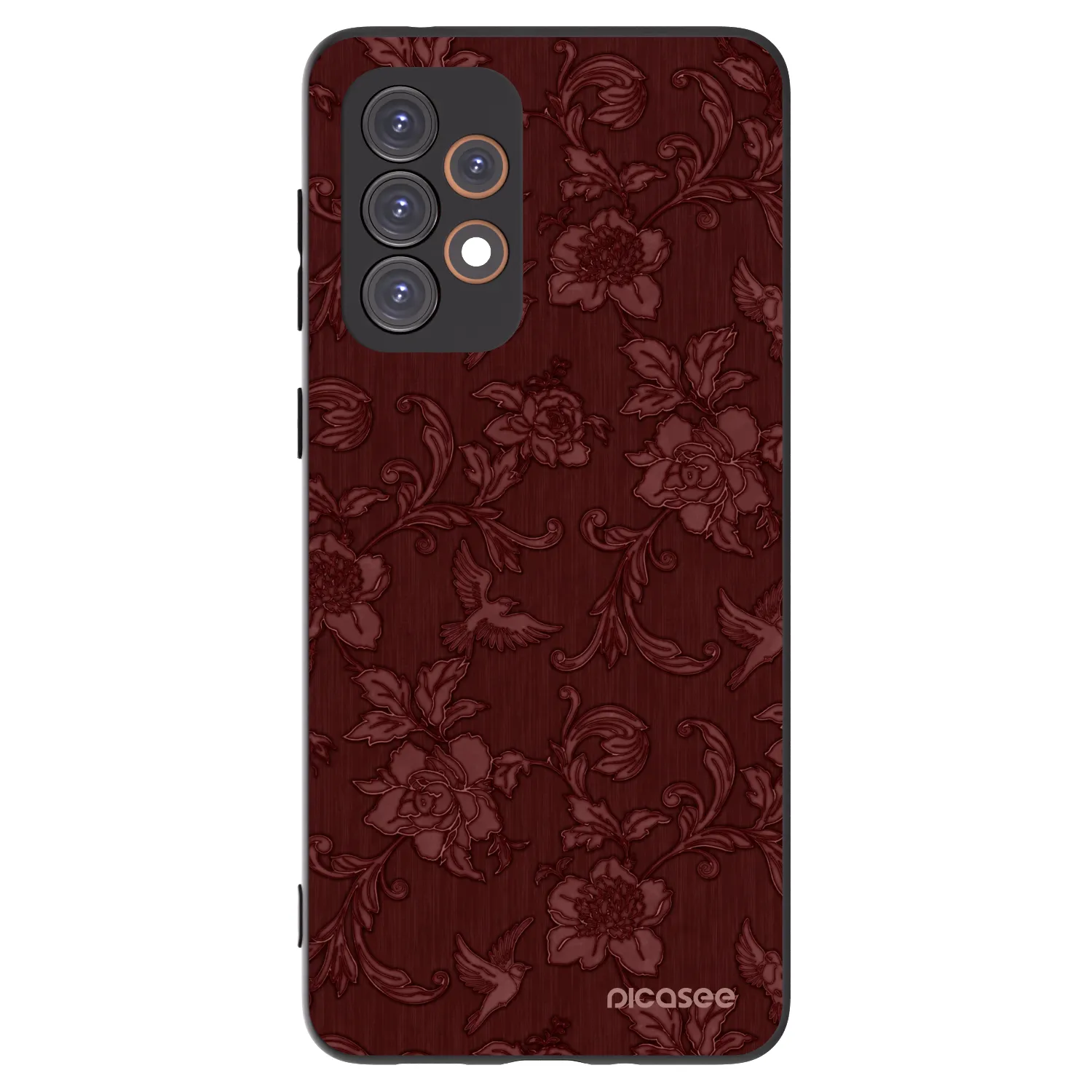 Picasee silikonový černý obal pro Samsung Galaxy A33 5G A336 - Red Elegance