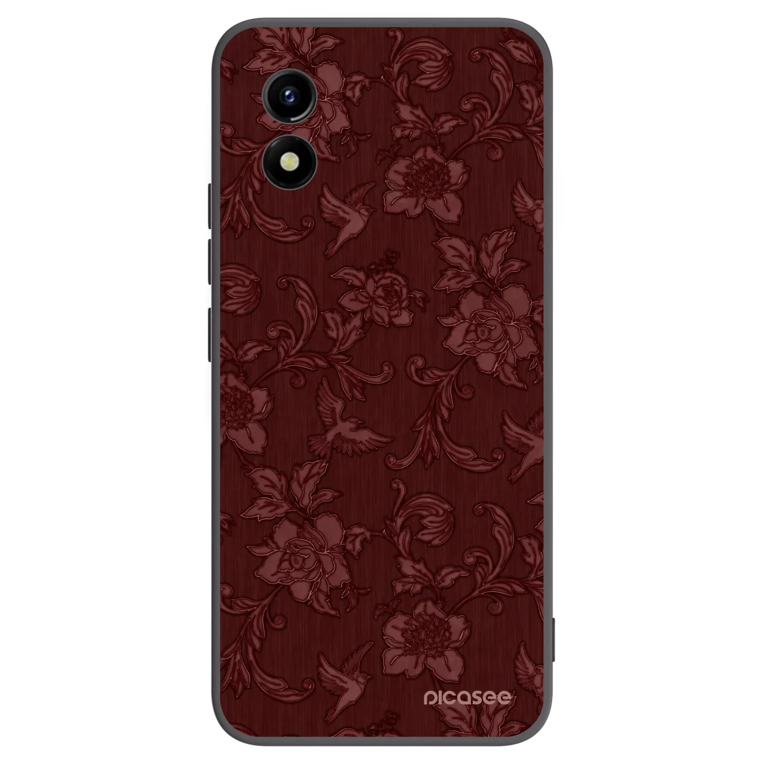 Picasee silikonový černý obal pro Vivo Y01 - Red Elegance