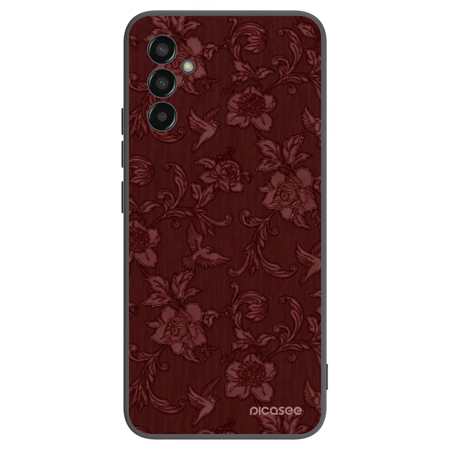 Picasee silikonový černý obal pro Samsung Galaxy M13 M135F - Red Elegance