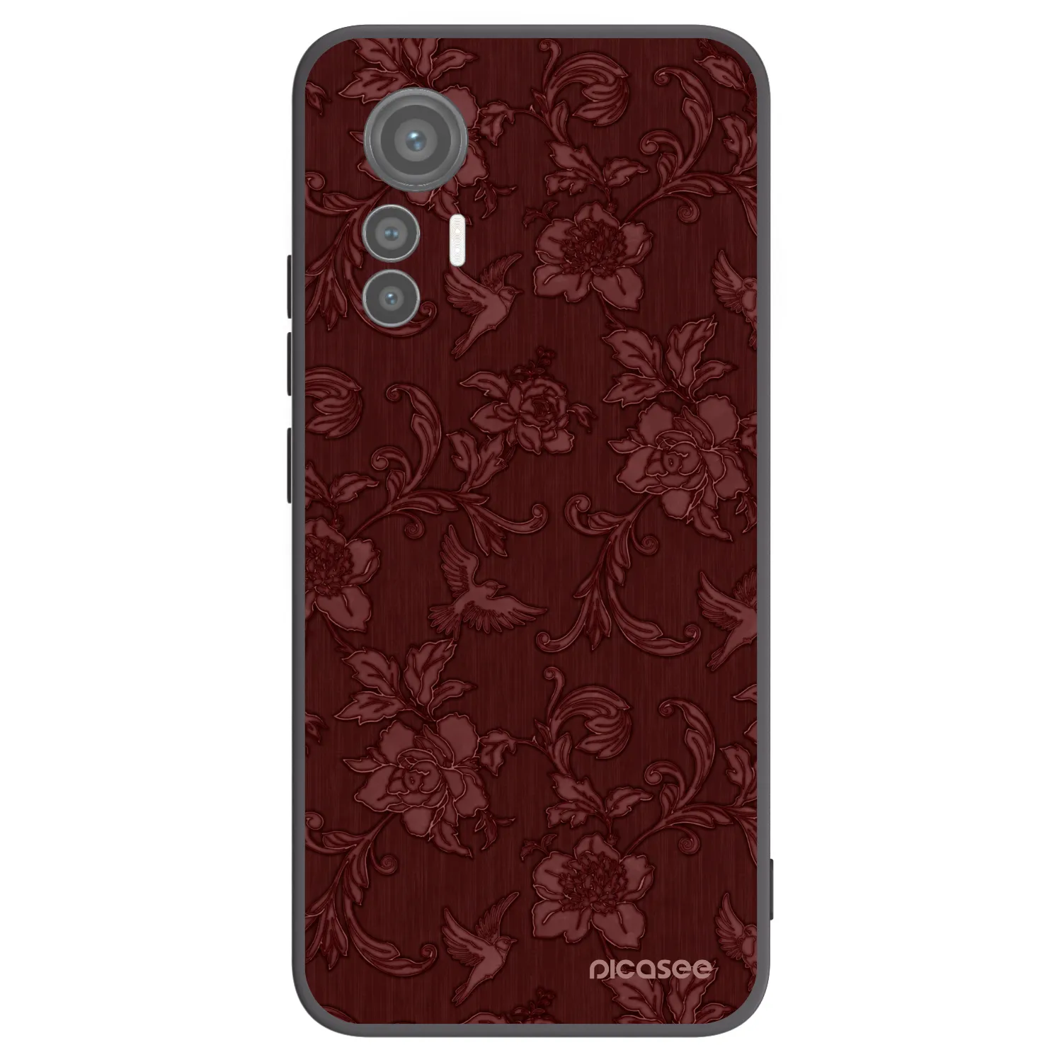 Picasee silikonový černý obal pro Xiaomi 12 Lite - Red Elegance
