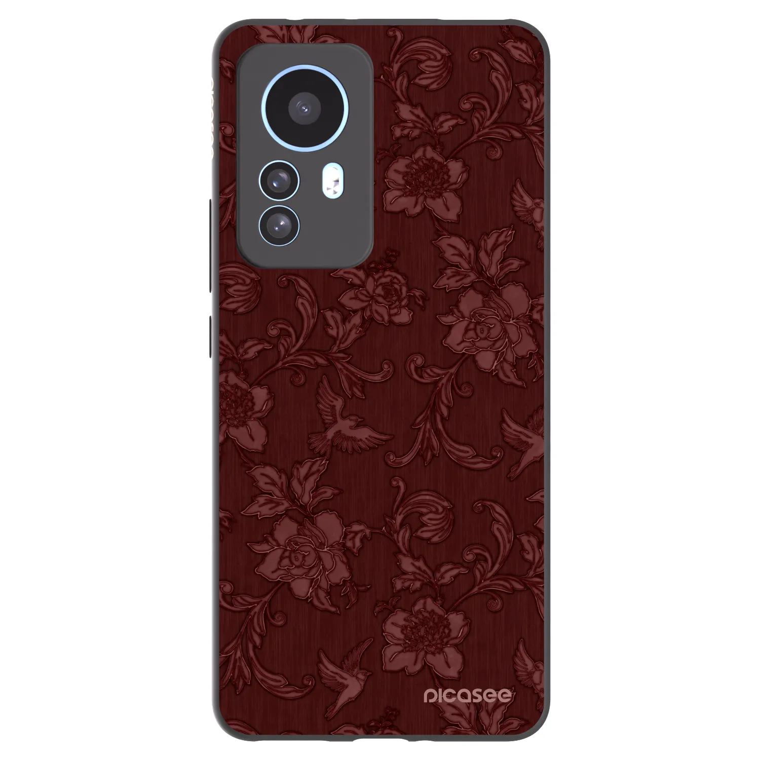 Picasee silikonový černý obal pro Xiaomi 12T Pro - Red Elegance