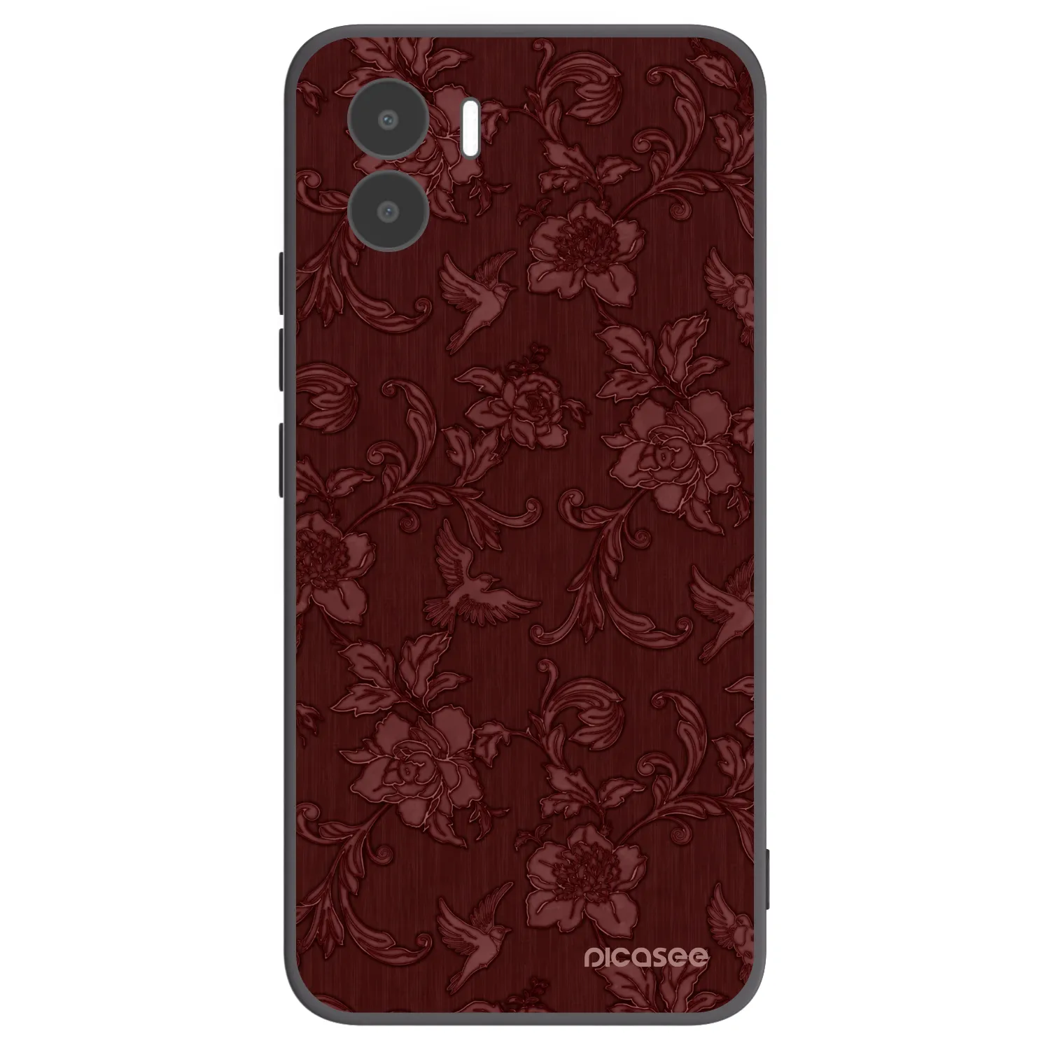 Picasee silikonový černý obal pro Xiaomi Redmi A1 - Red Elegance