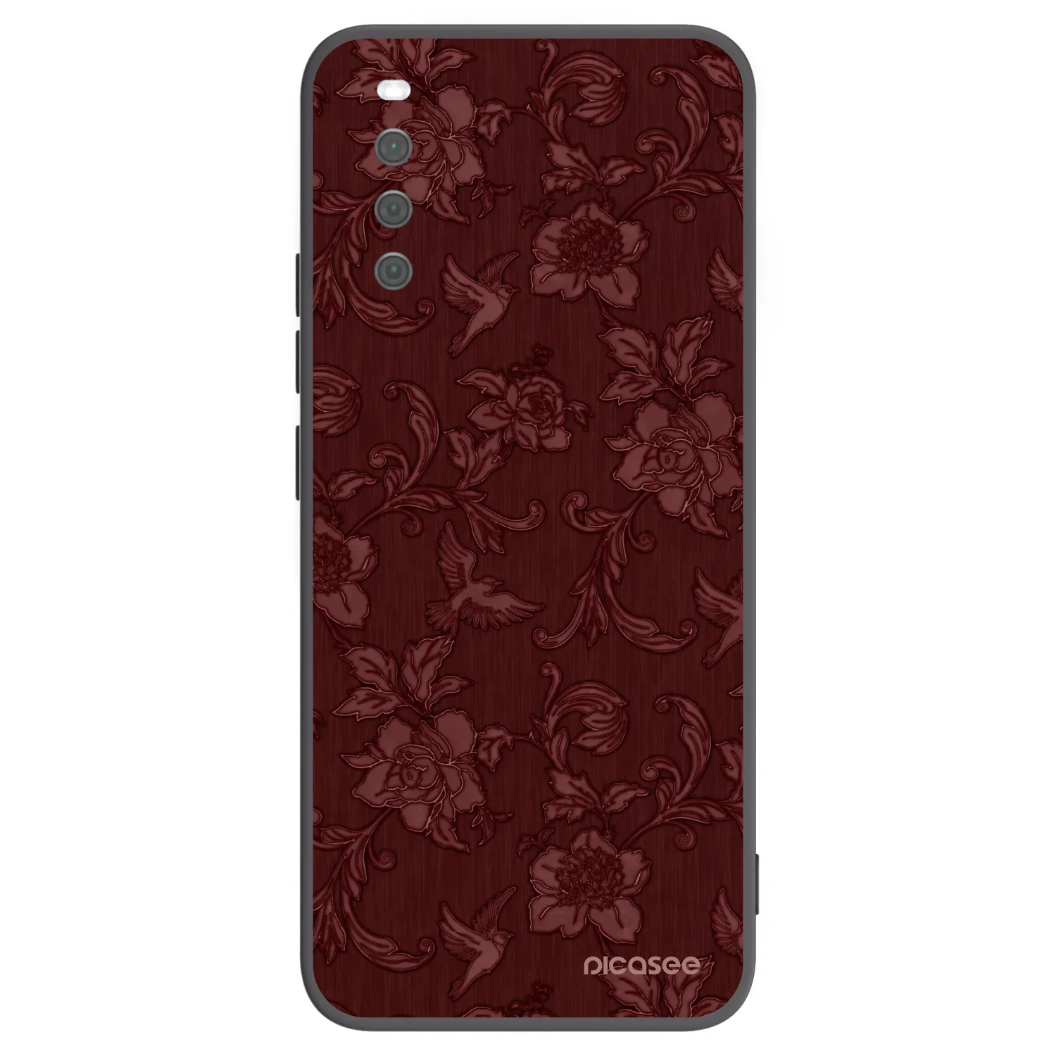 Picasee silikonový černý obal pro Sony Xperia 10 III - Red Elegance