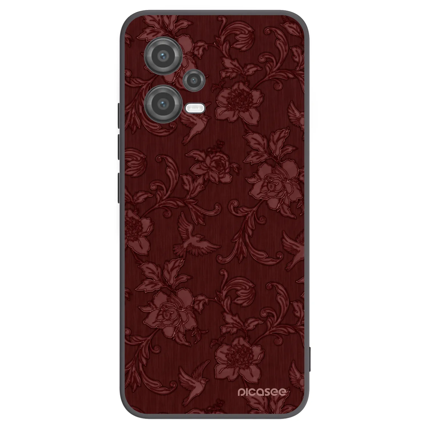 Picasee silikonový černý obal pro Xiaomi Poco X5 - Red Elegance