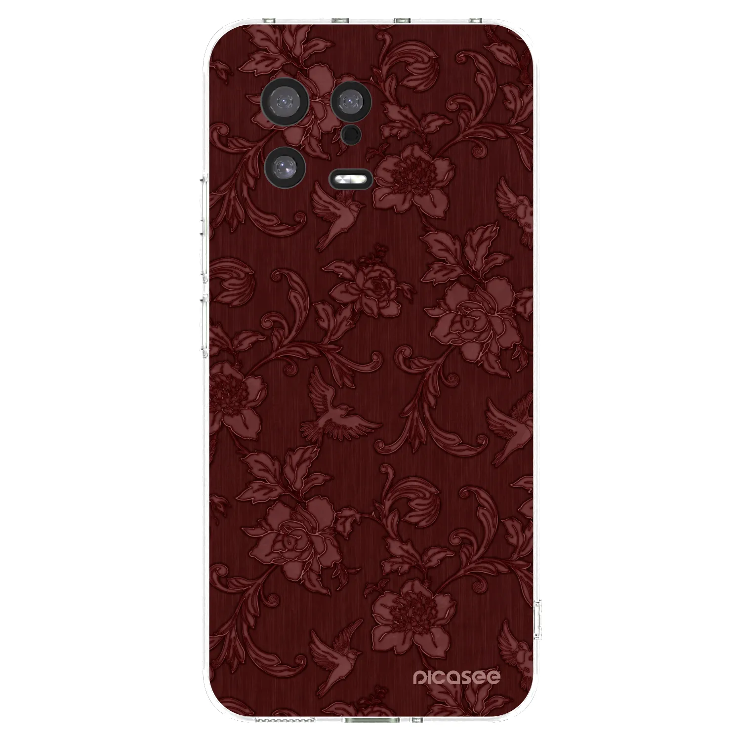 Picasee silikonový průhledný obal pro Xiaomi 13 - Red Elegance