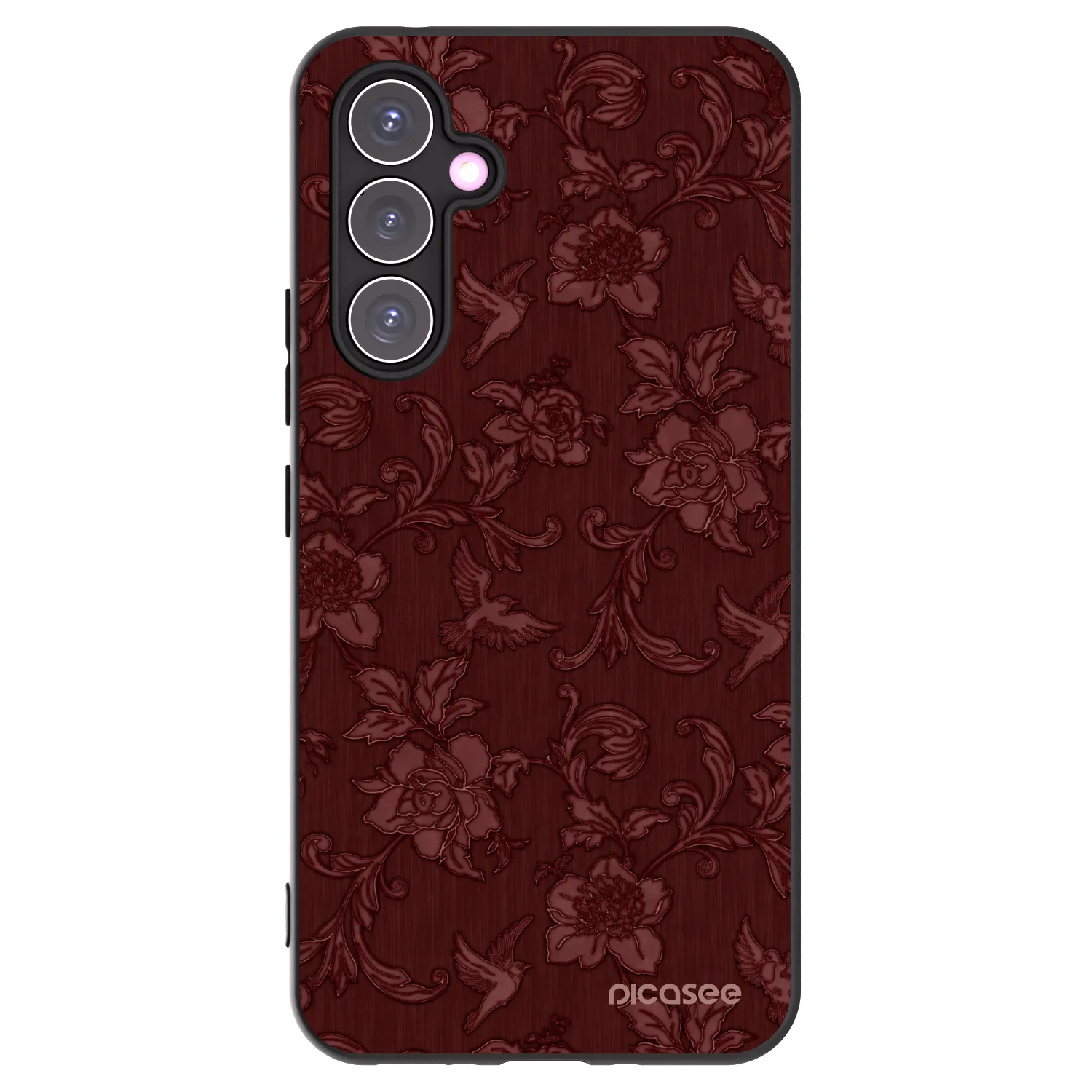 Picasee silikonový černý obal pro Samsung Galaxy A54 5G A546B - Red Elegance