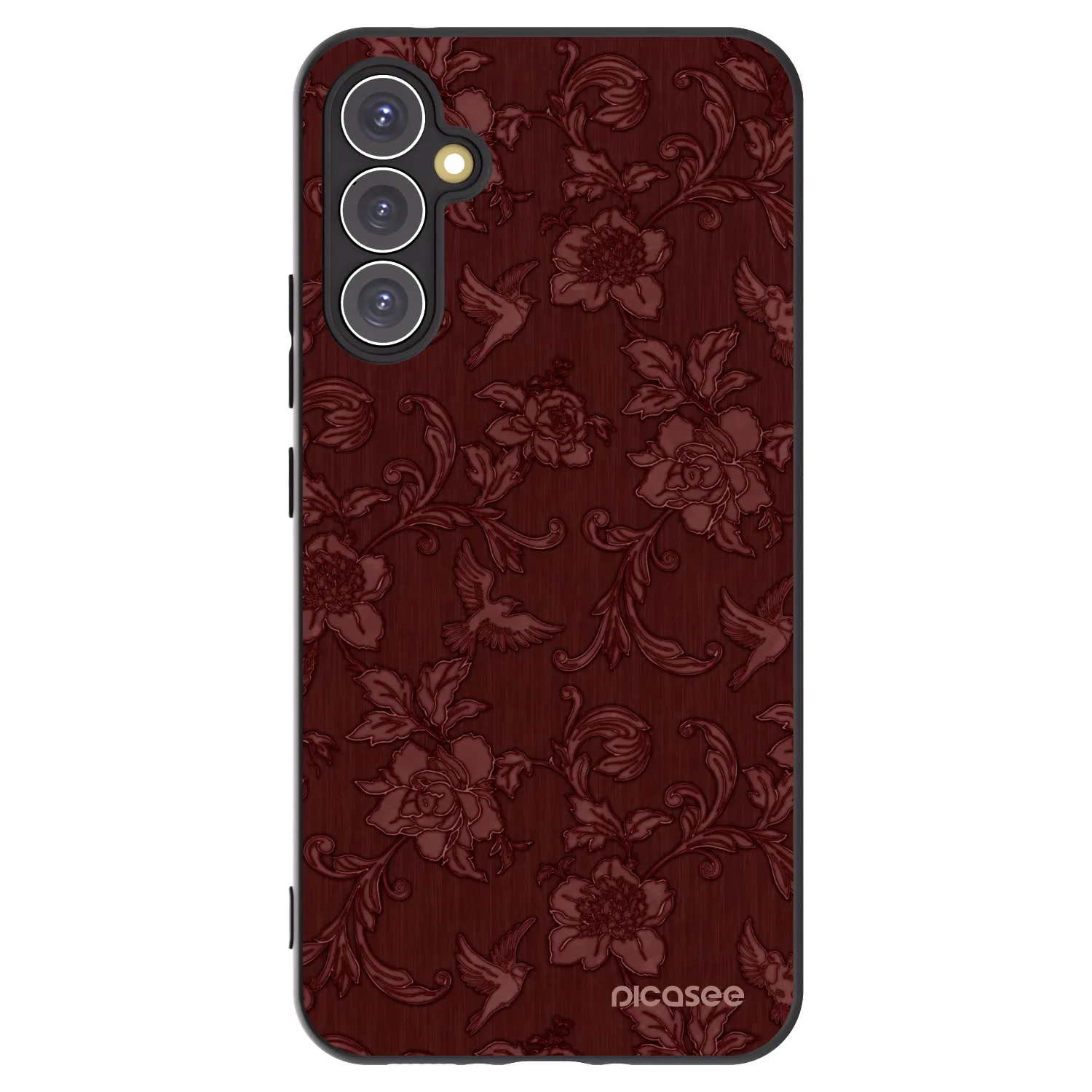 Picasee silikonový černý obal pro Samsung Galaxy A34 5G A346B - Red Elegance