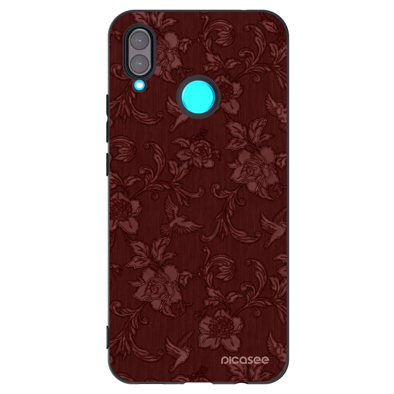 Picasee silikonový černý obal pro Huawei Nova 3 - Red Elegance