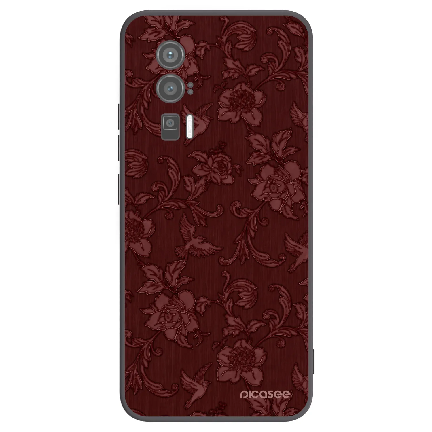 Picasee silikonový černý obal pro Xiaomi Poco F5 Pro 5G - Red Elegance