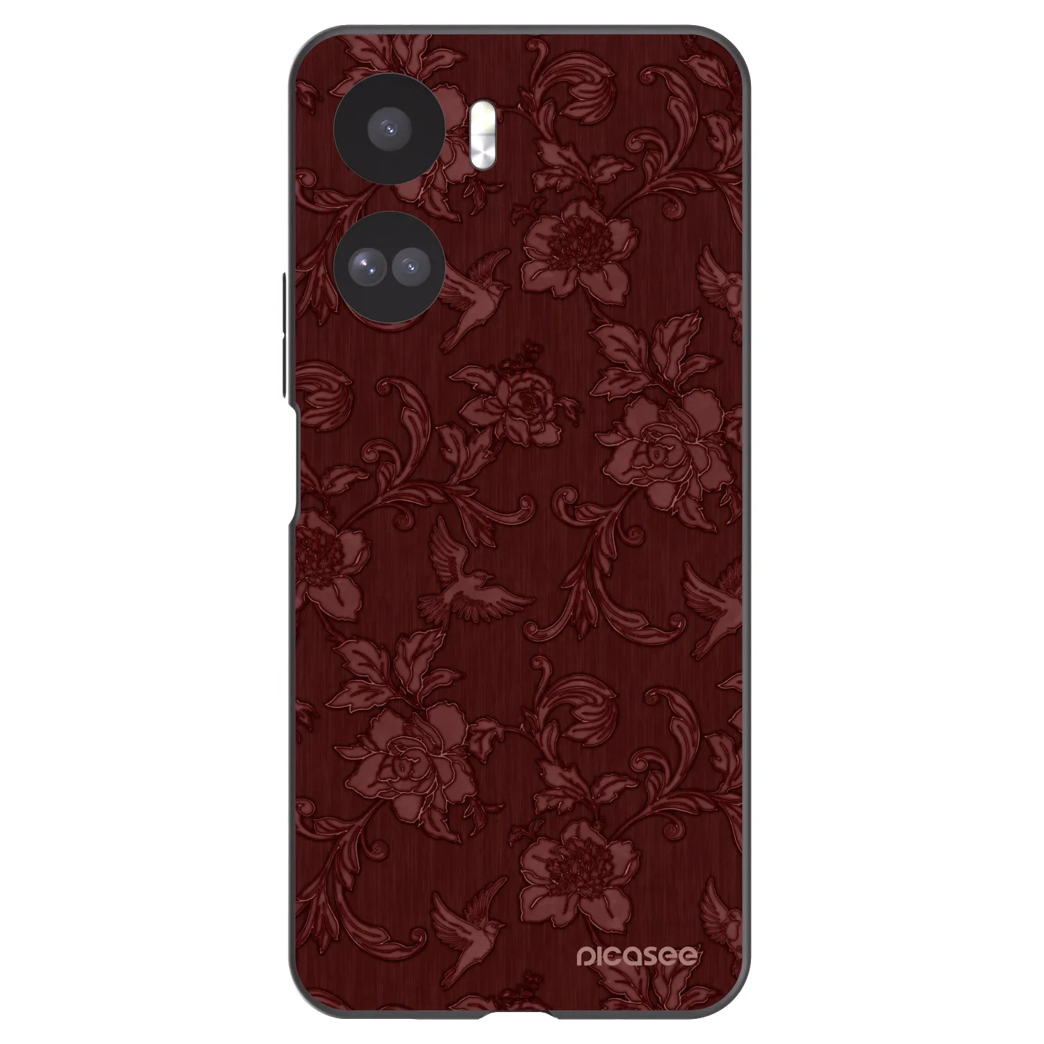 Picasee silikonový černý obal pro Honor 90 Lite 5G - Red Elegance