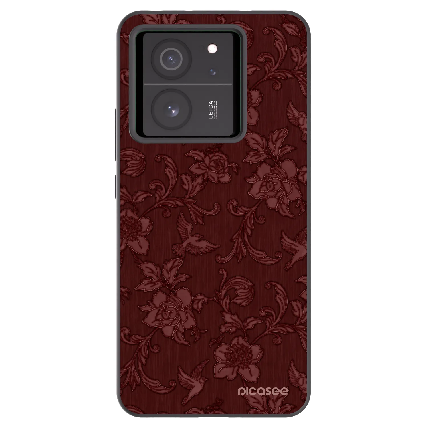 Picasee silikonový černý obal pro Xiaomi 13T Pro - Red Elegance