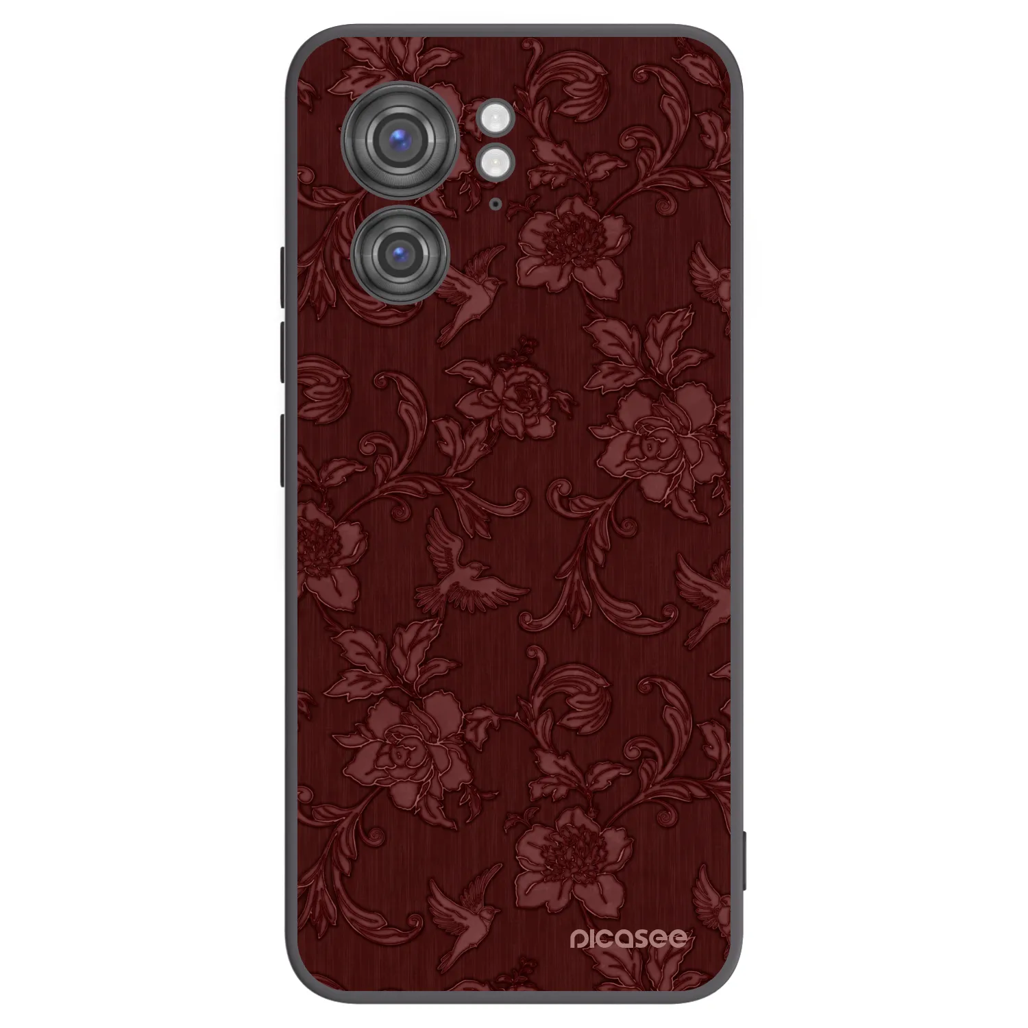 Picasee silikonový černý obal pro Motorola Edge 40 - Red Elegance