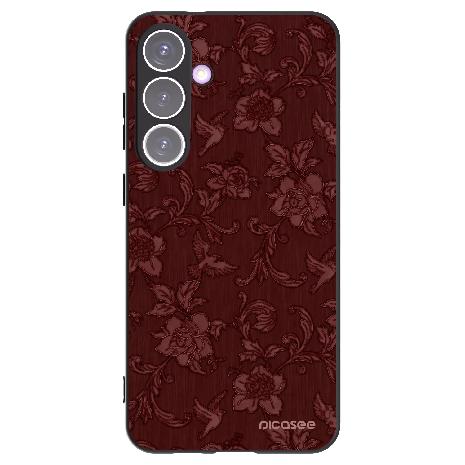Picasee silikonový černý obal pro Samsung Galaxy S24+ S926B 5G - Red Elegance
