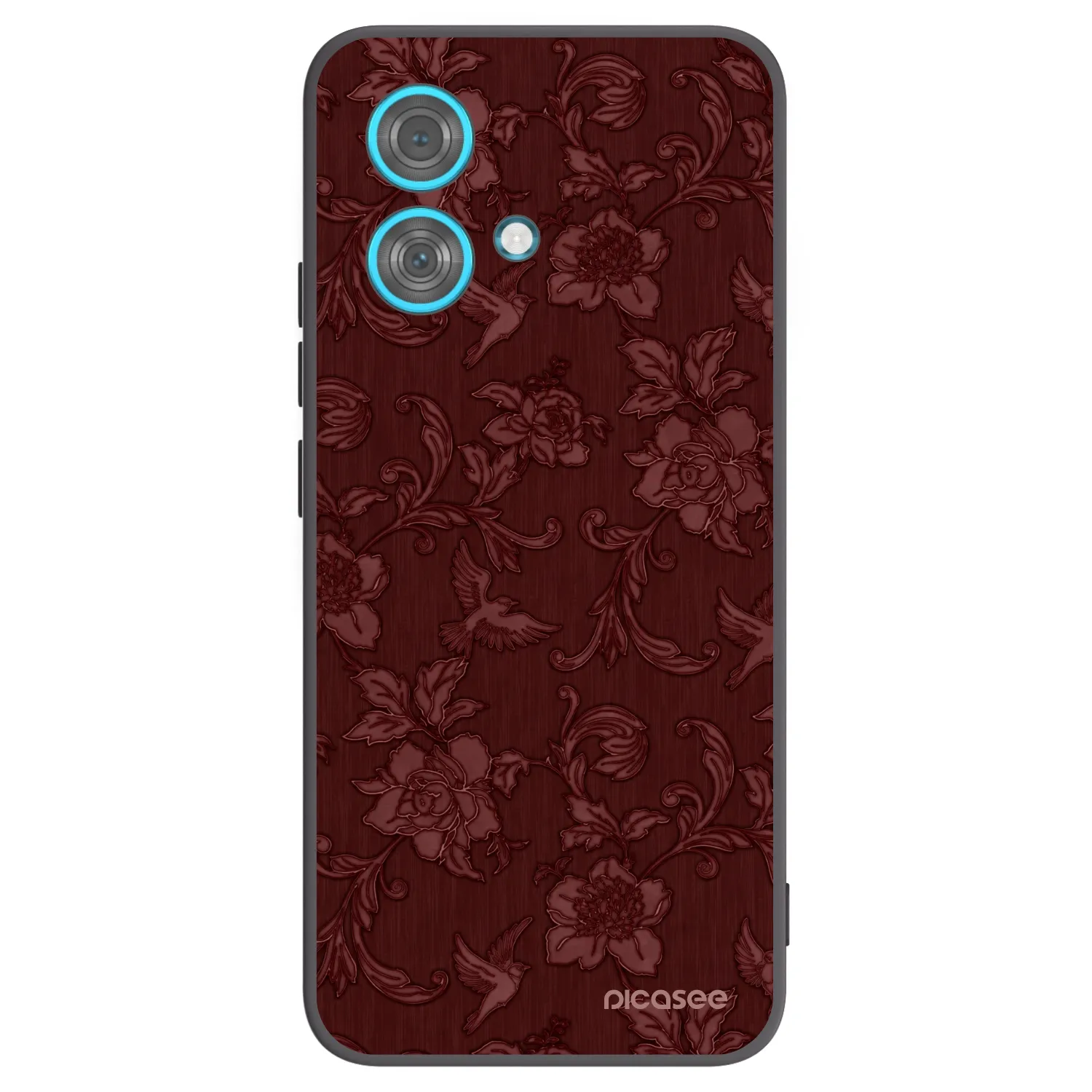 Picasee silikonový černý obal pro Motorola Edge 40 Neo - Red Elegance