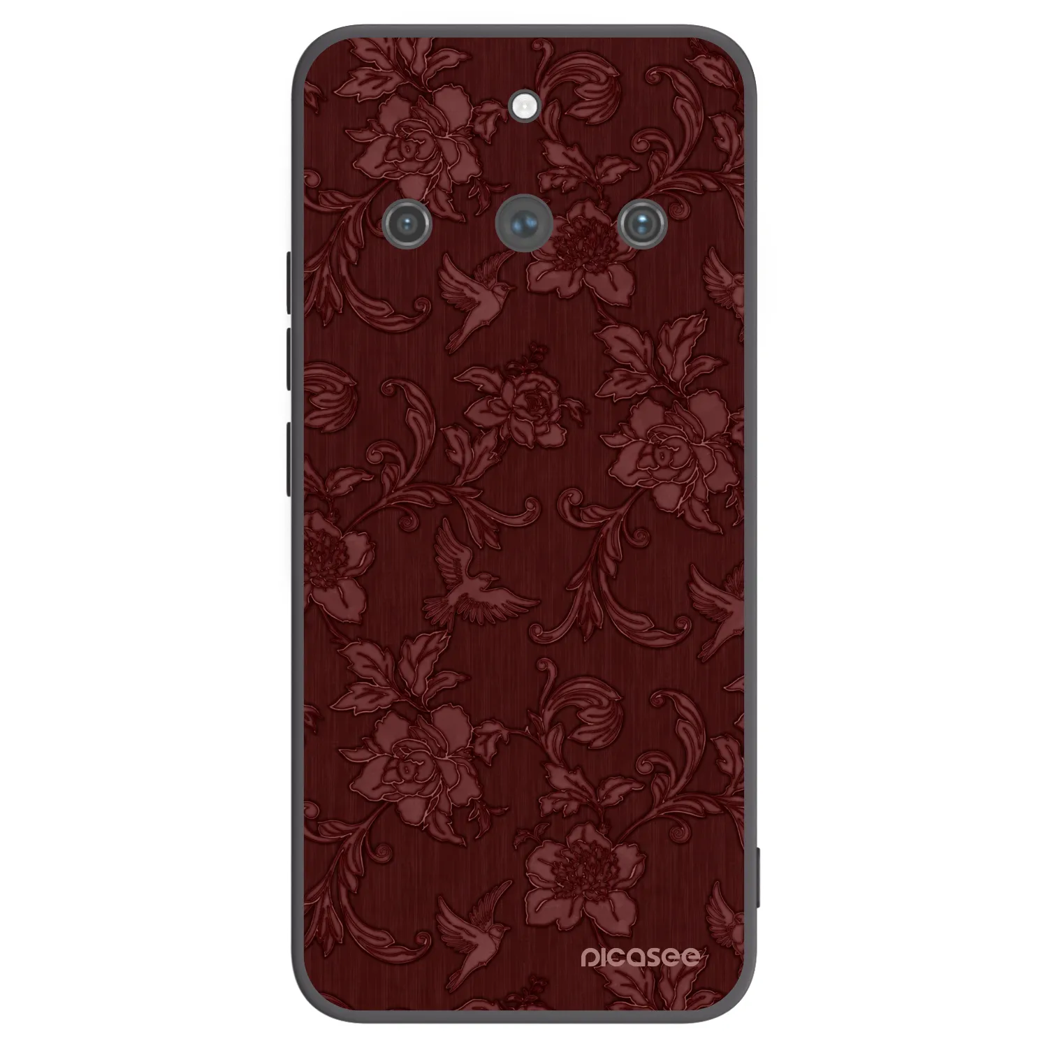 Picasee silikonový černý obal pro Realme 11 Pro+ - Red Elegance