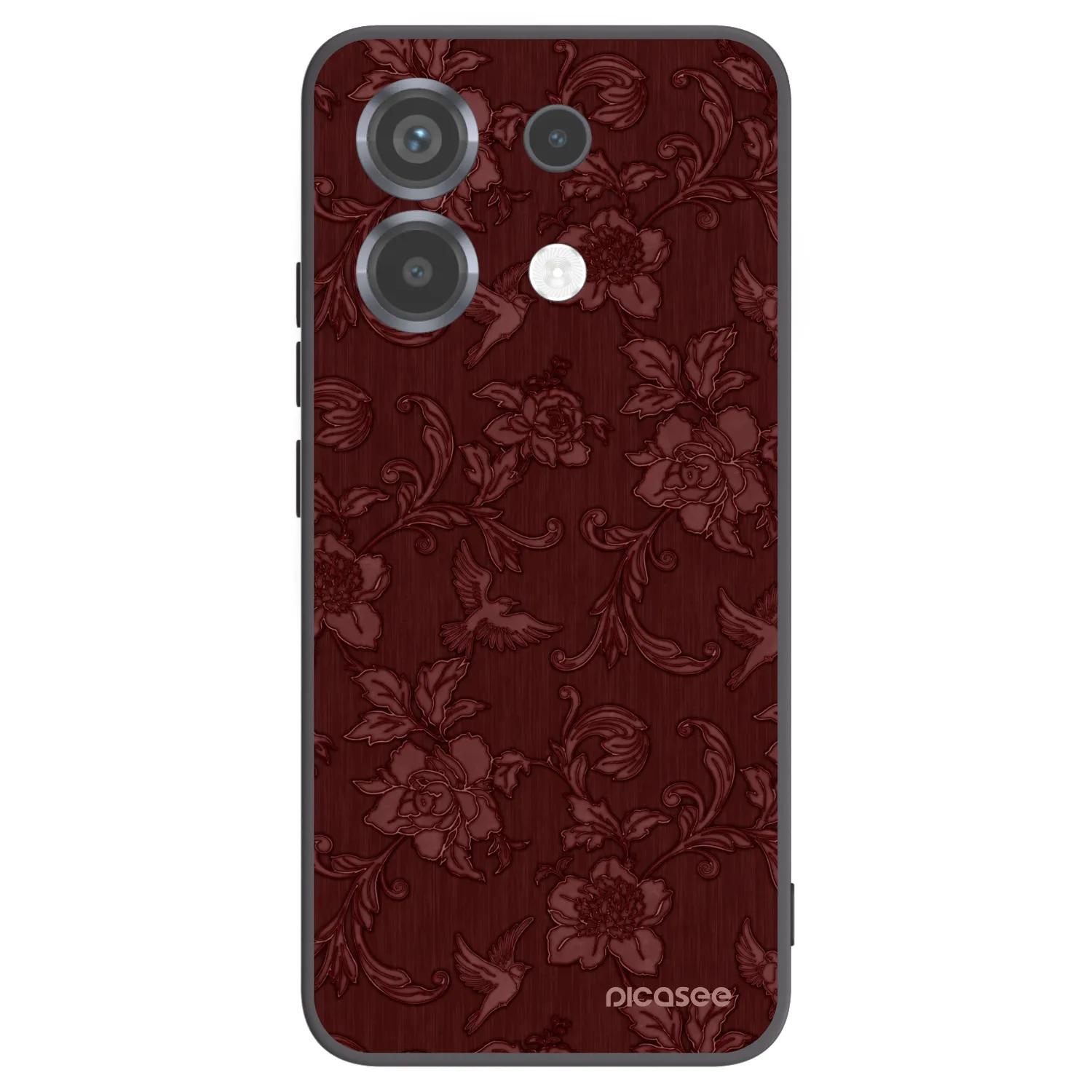 Picasee silikonový černý obal pro Xiaomi Poco X6 - Red Elegance