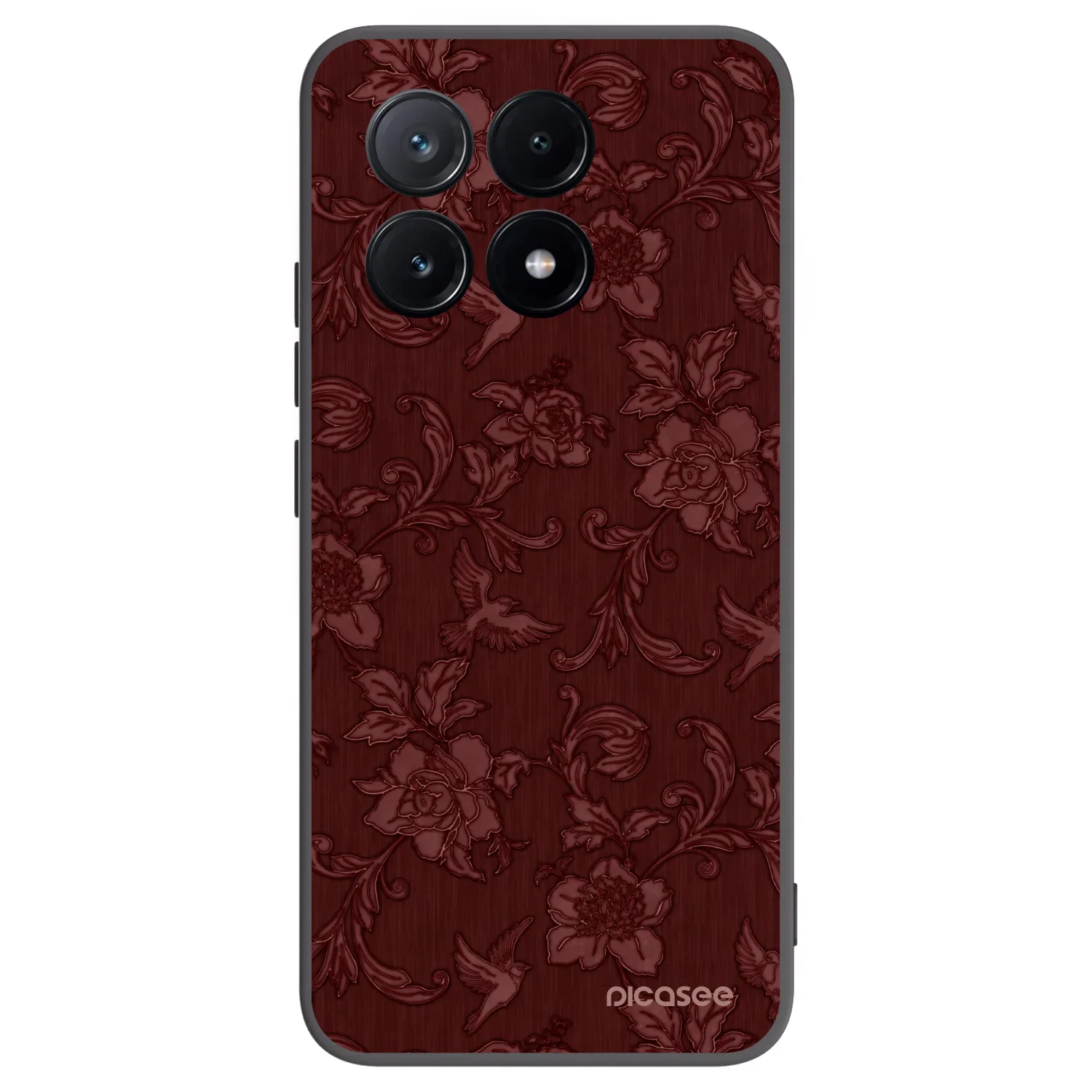 Picasee silikonový černý obal pro Xiaomi Poco X6 Pro - Red Elegance