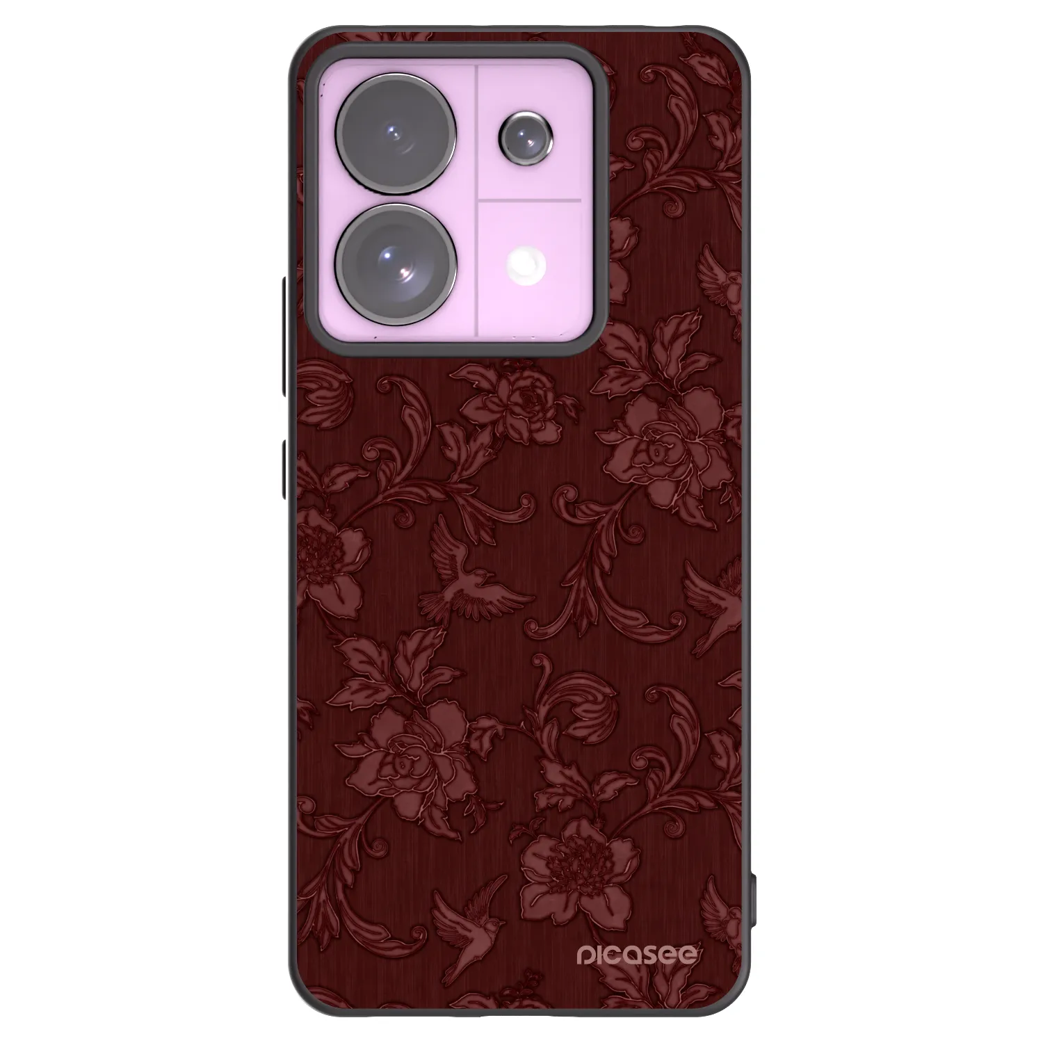 Picasee silikonový černý obal pro Xiaomi Redmi Note 13 Pro 5G - Red Elegance