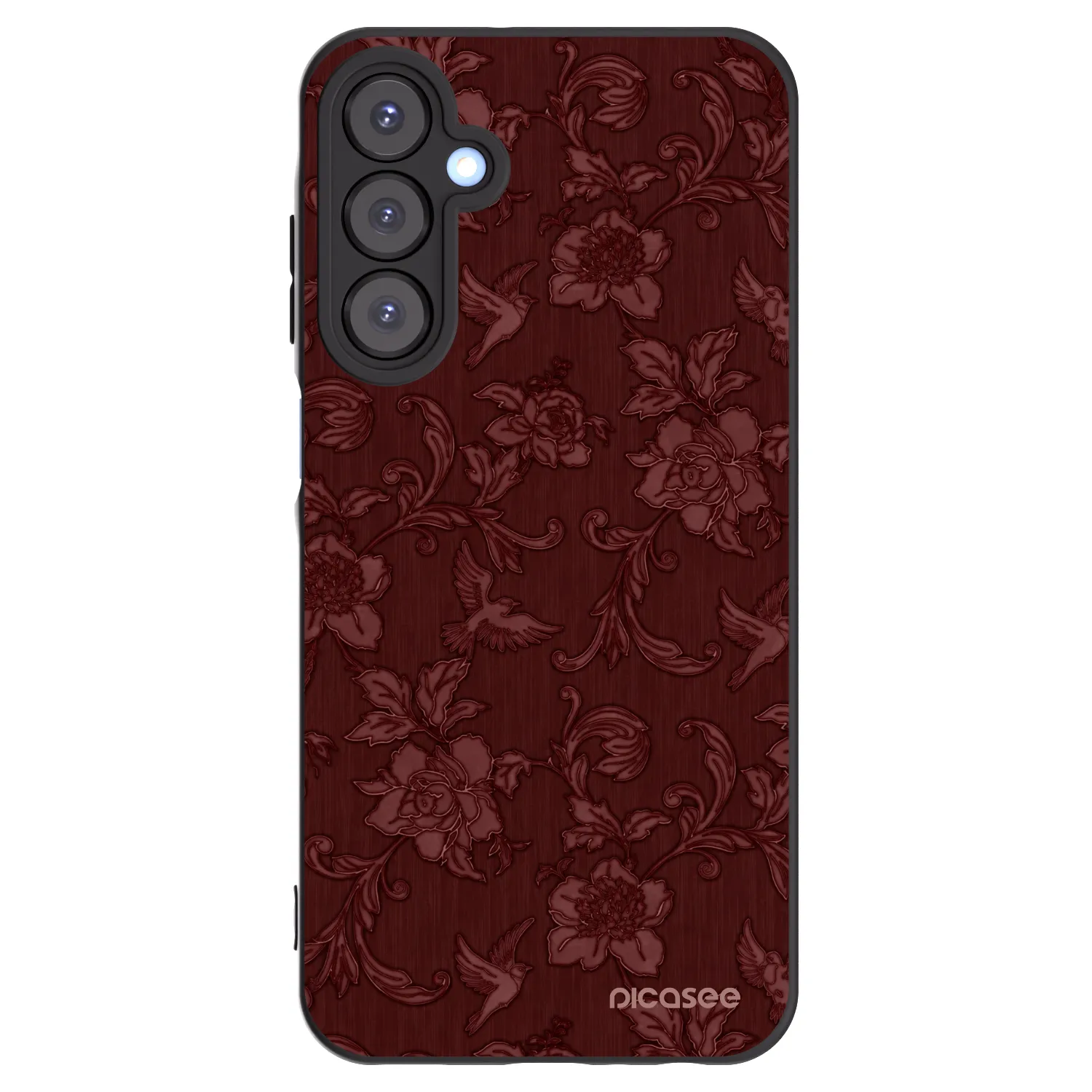 Picasee silikonový černý obal pro Samsung Galaxy A25 A256B 5G - Red Elegance