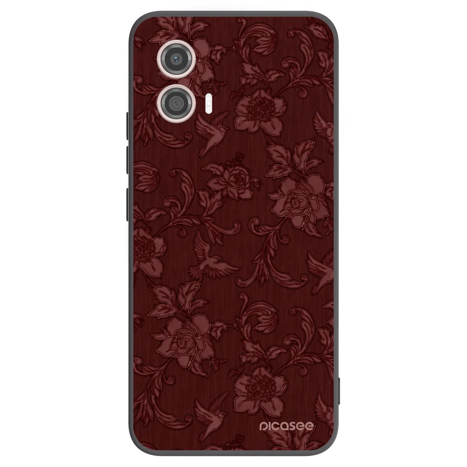 Picasee silikonový černý obal pro Motorola Moto G53 5G - Red Elegance