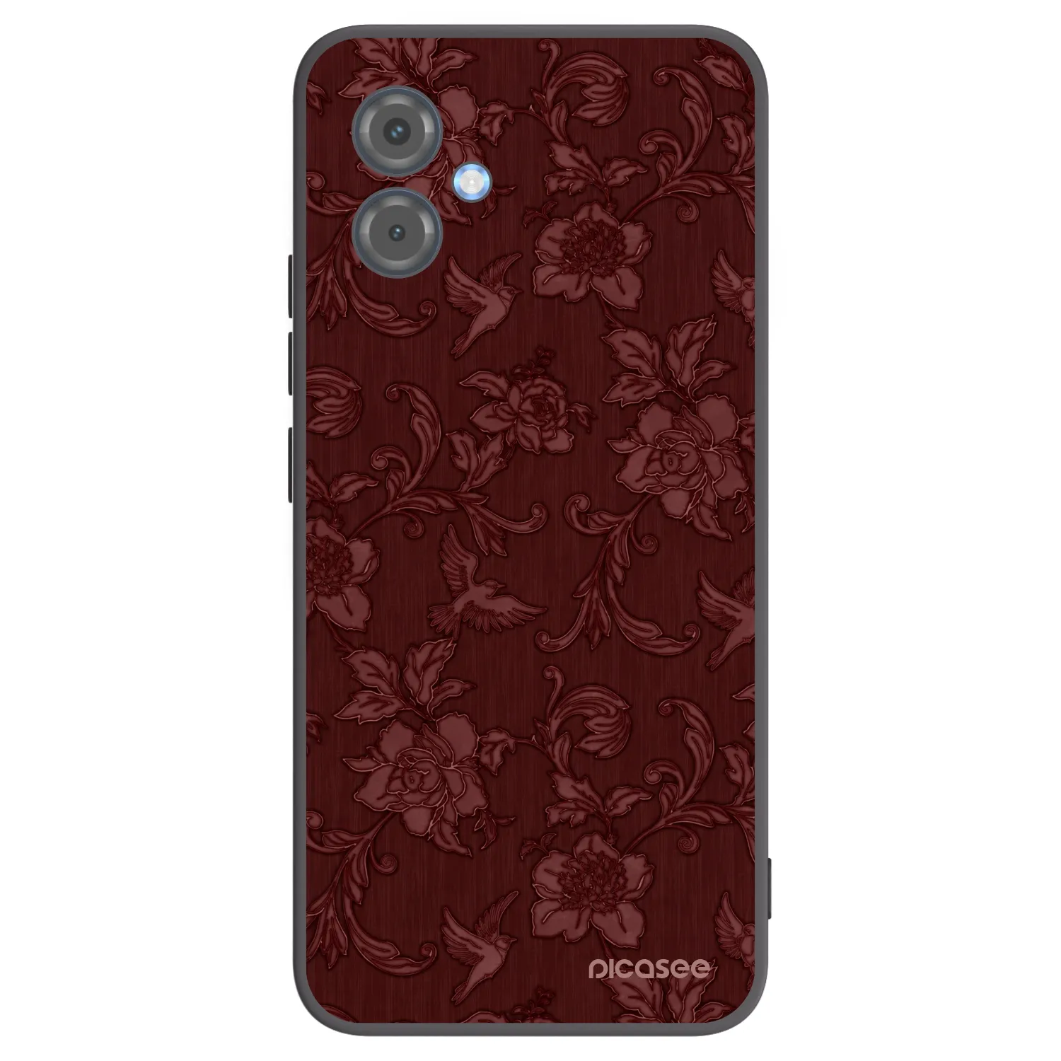 Picasee silikonový černý obal pro Motorola Moto G14 - Red Elegance