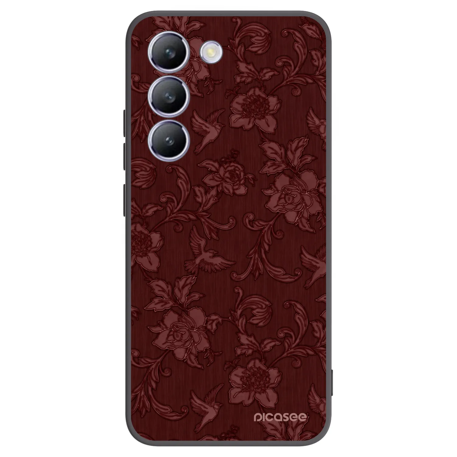Picasee silikonový černý obal pro Vivo V40 SE 5G - Red Elegance