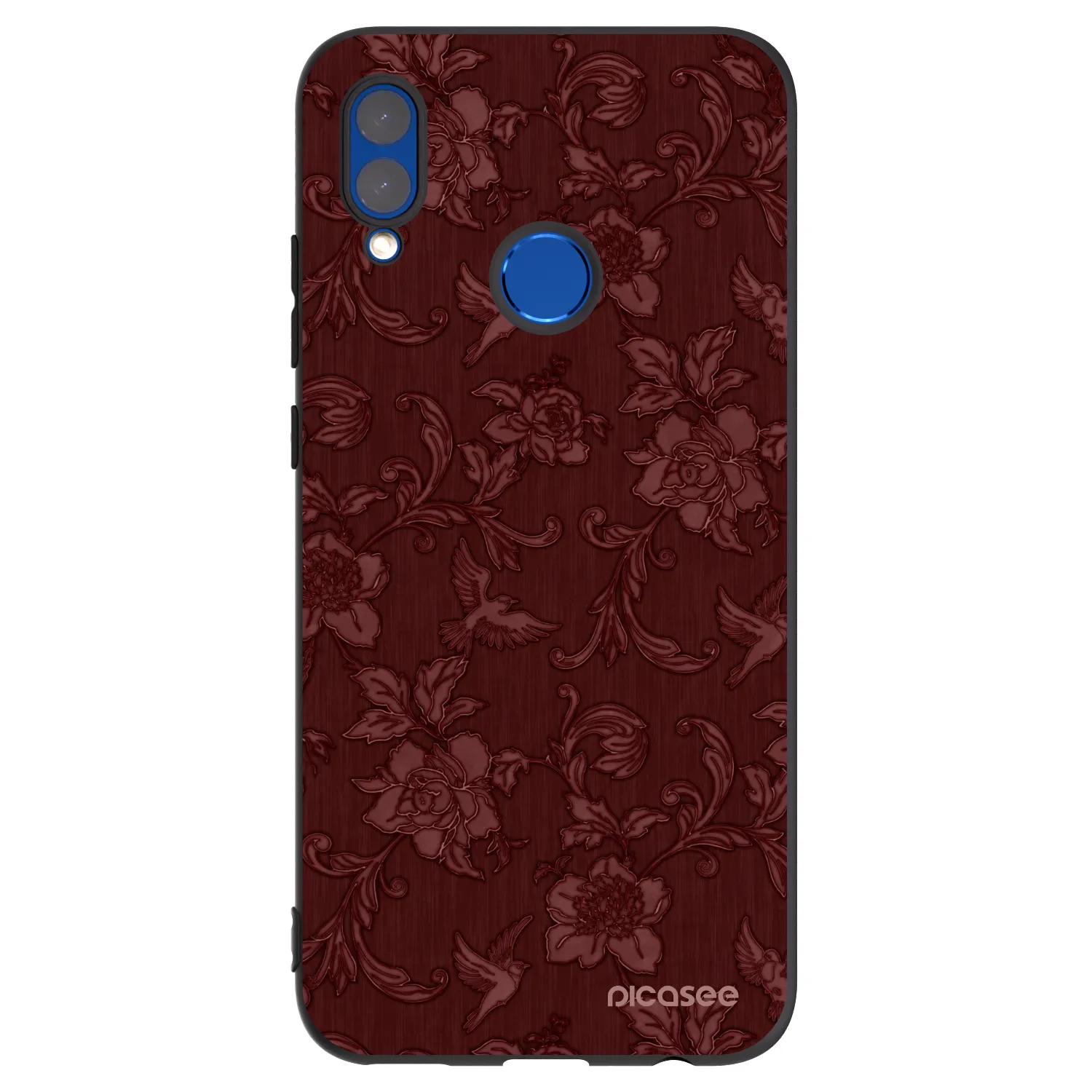 Picasee silikonový černý obal pro Huawei P Smart 2019 - Red Elegance