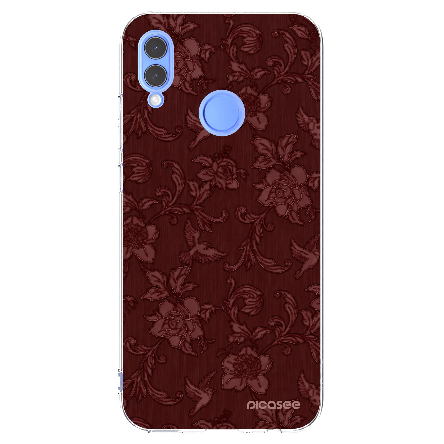 Picasee silikonový průhledný obal pro Huawei P Smart 2019 - Red Elegance