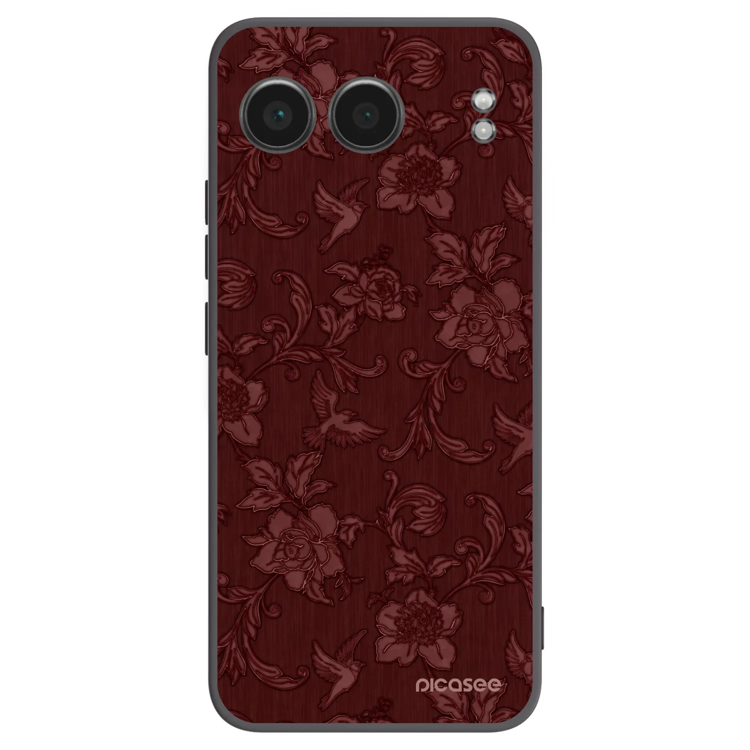 Picasee silikonový černý obal pro OnePlus Nord 4 - Red Elegance