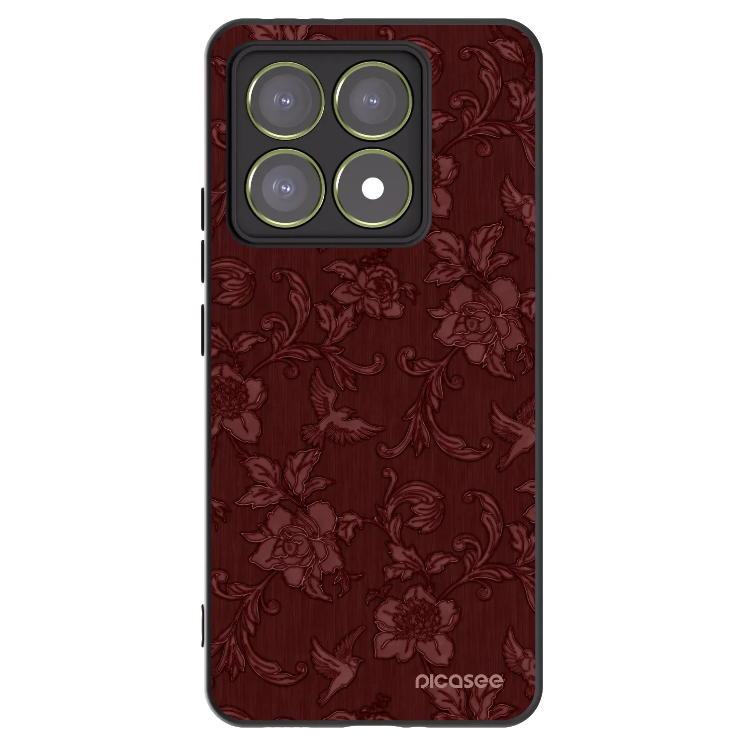 Picasee silikonový černý obal pro Xiaomi 14T - Red Elegance