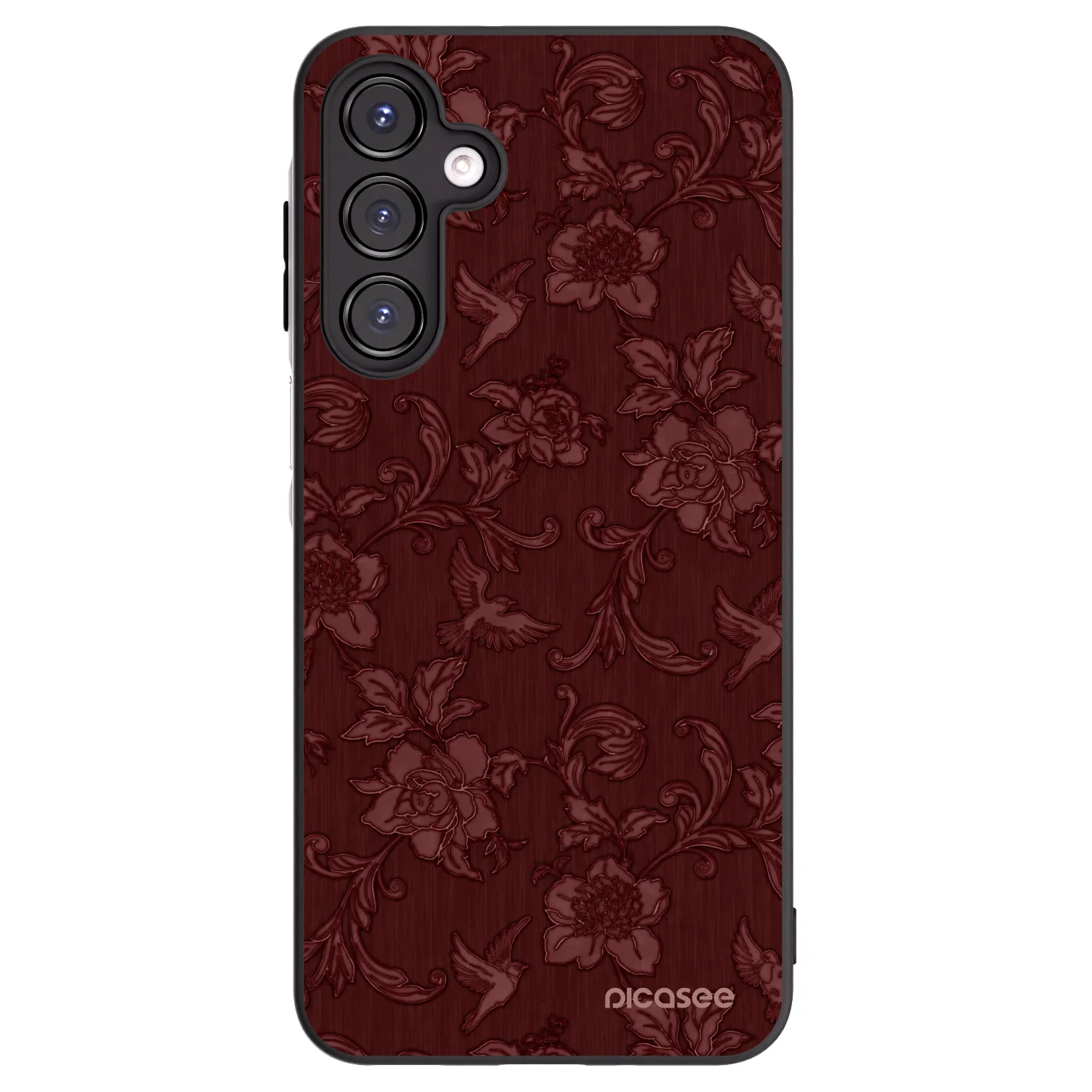 Picasee silikonový černý obal pro Samsung Galaxy A16 5G - Red Elegance