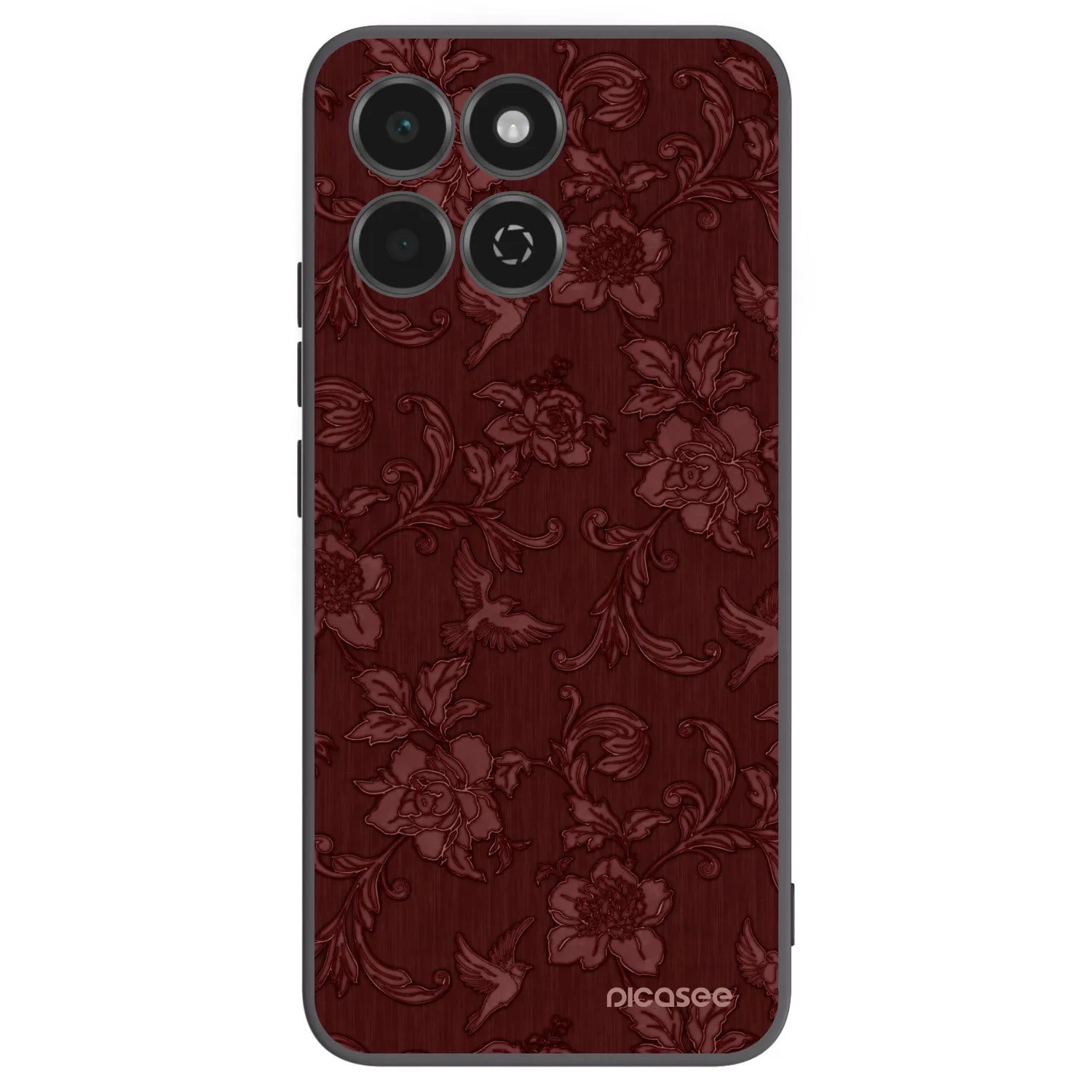 Picasee silikonový černý obal pro Honor 200 Smart 5G - Red Elegance