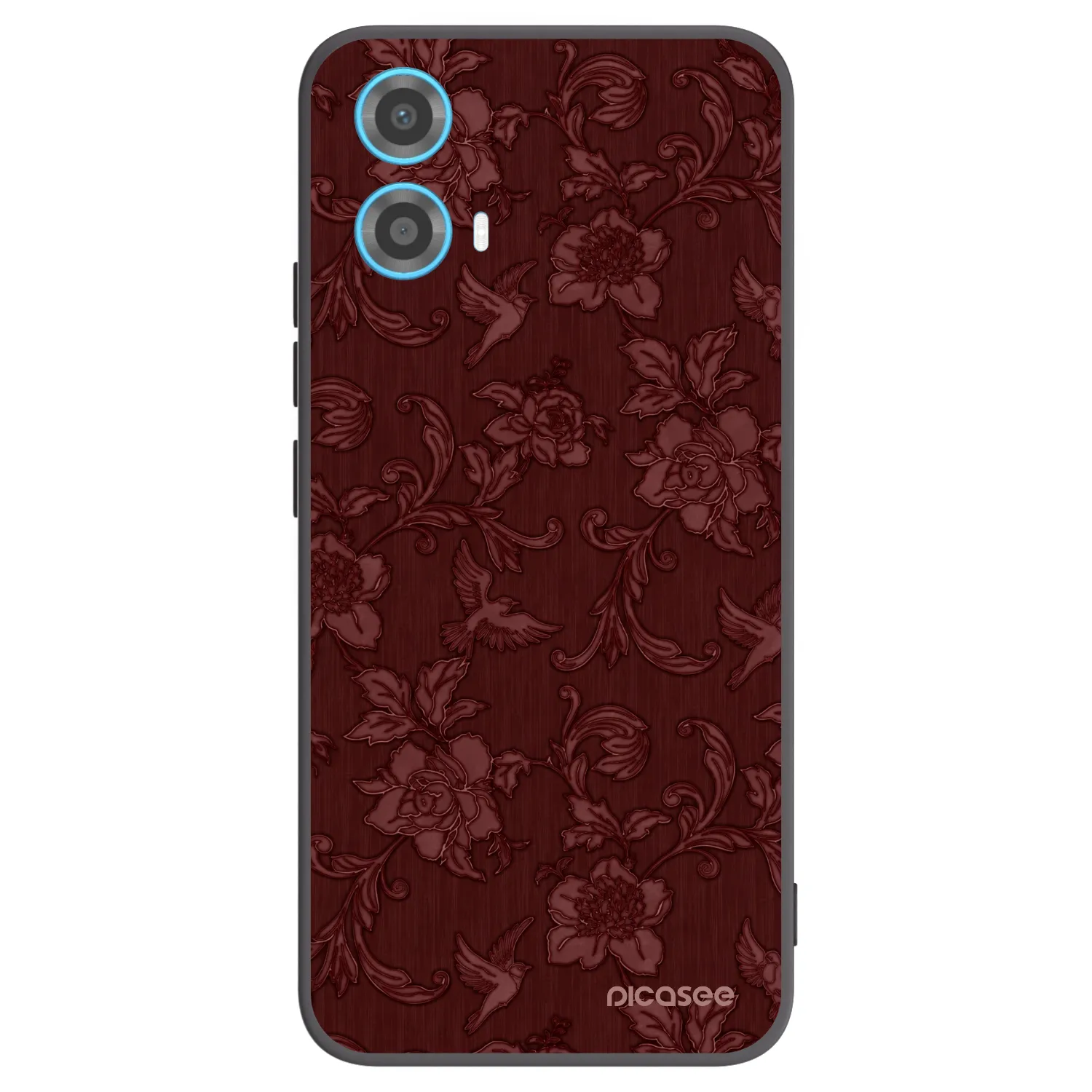 Picasee silikonový černý obal pro Motorola Moto G34 5G - Red Elegance