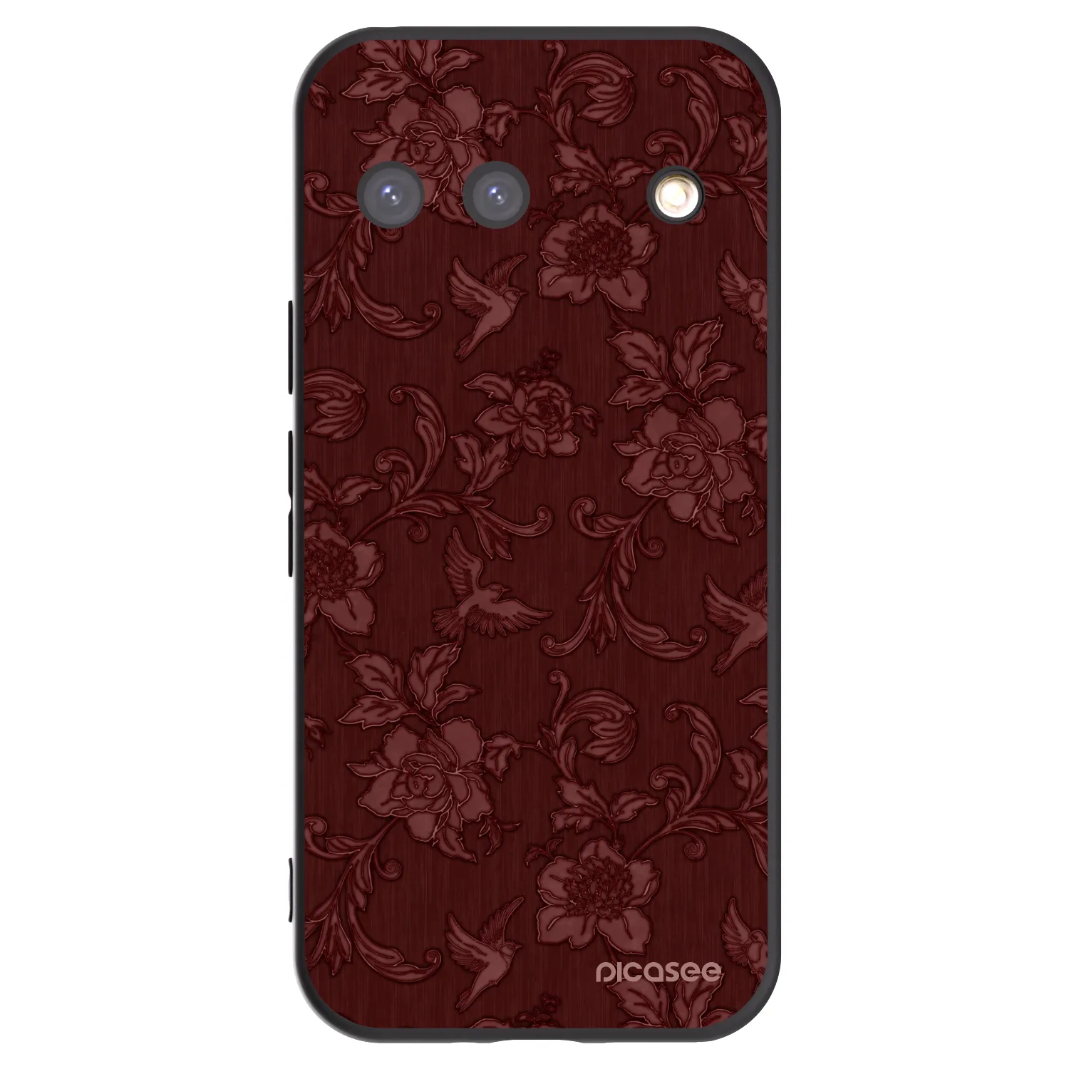 Picasee silikonový černý obal pro Google Pixel 9 - Red Elegance