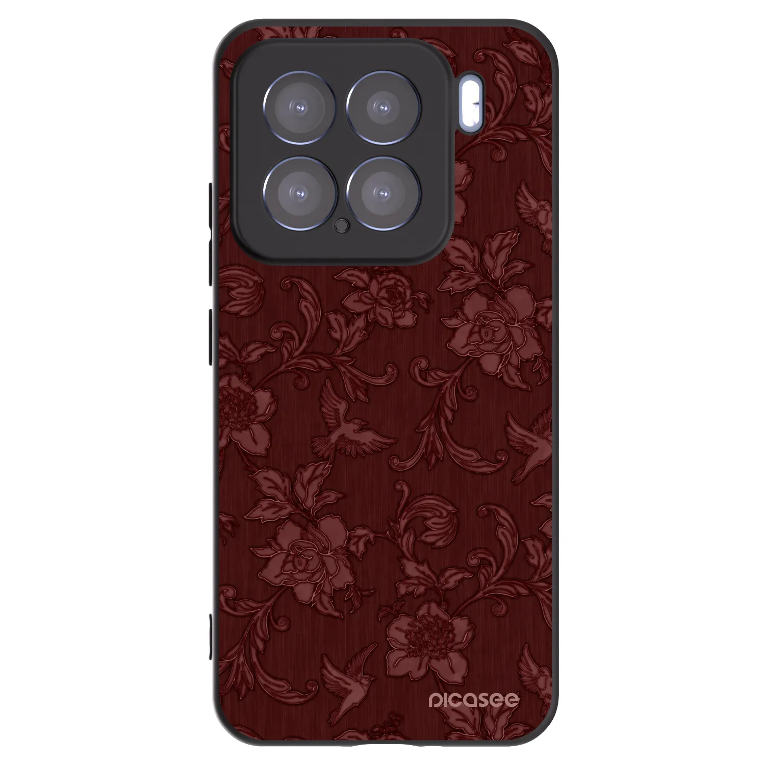 Picasee silikonový černý obal pro Xiaomi 15 - Red Elegance