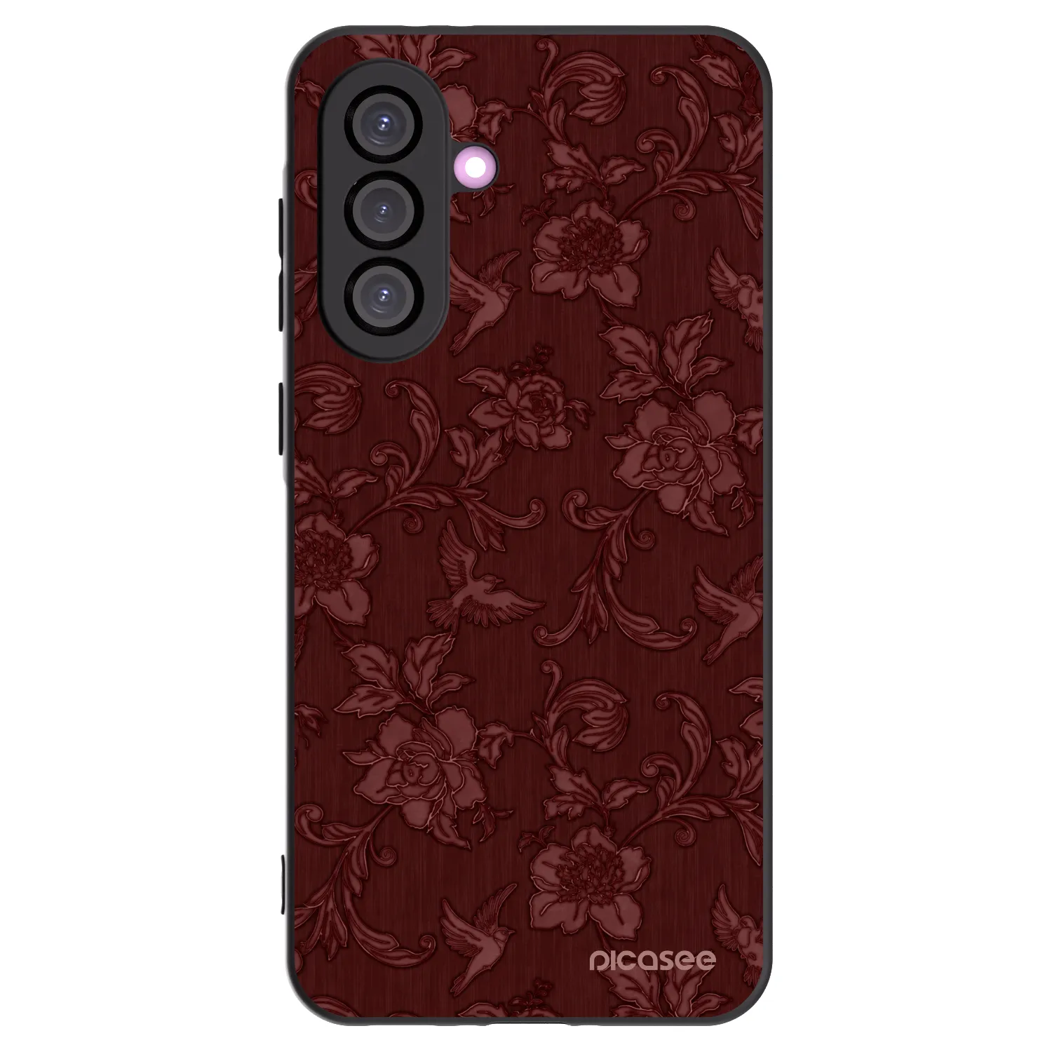 Picasee silikonový černý obal pro Samsung Galaxy A36 5G - Red Elegance