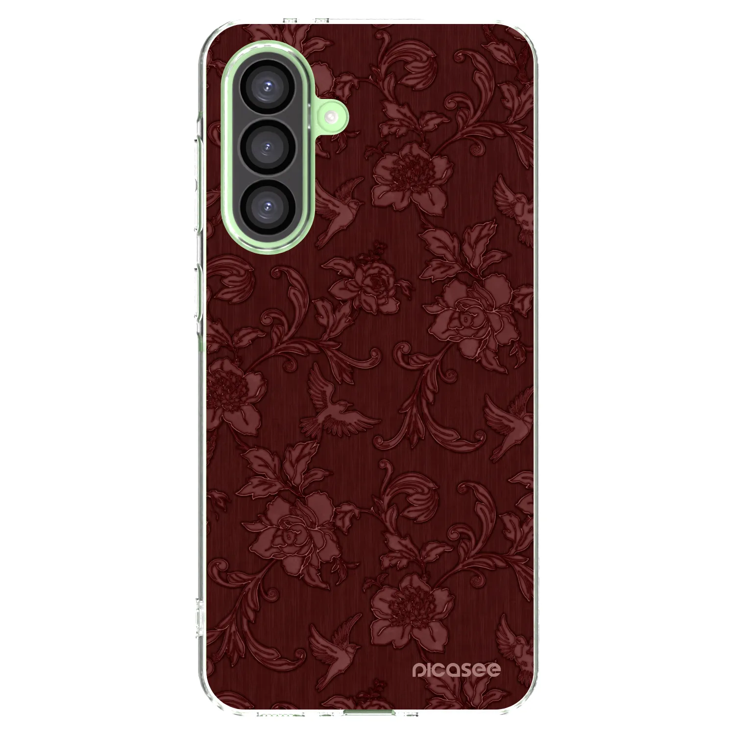 Picasee silikonový průhledný obal pro Samsung Galaxy A26 5G A266B - Red Elegance