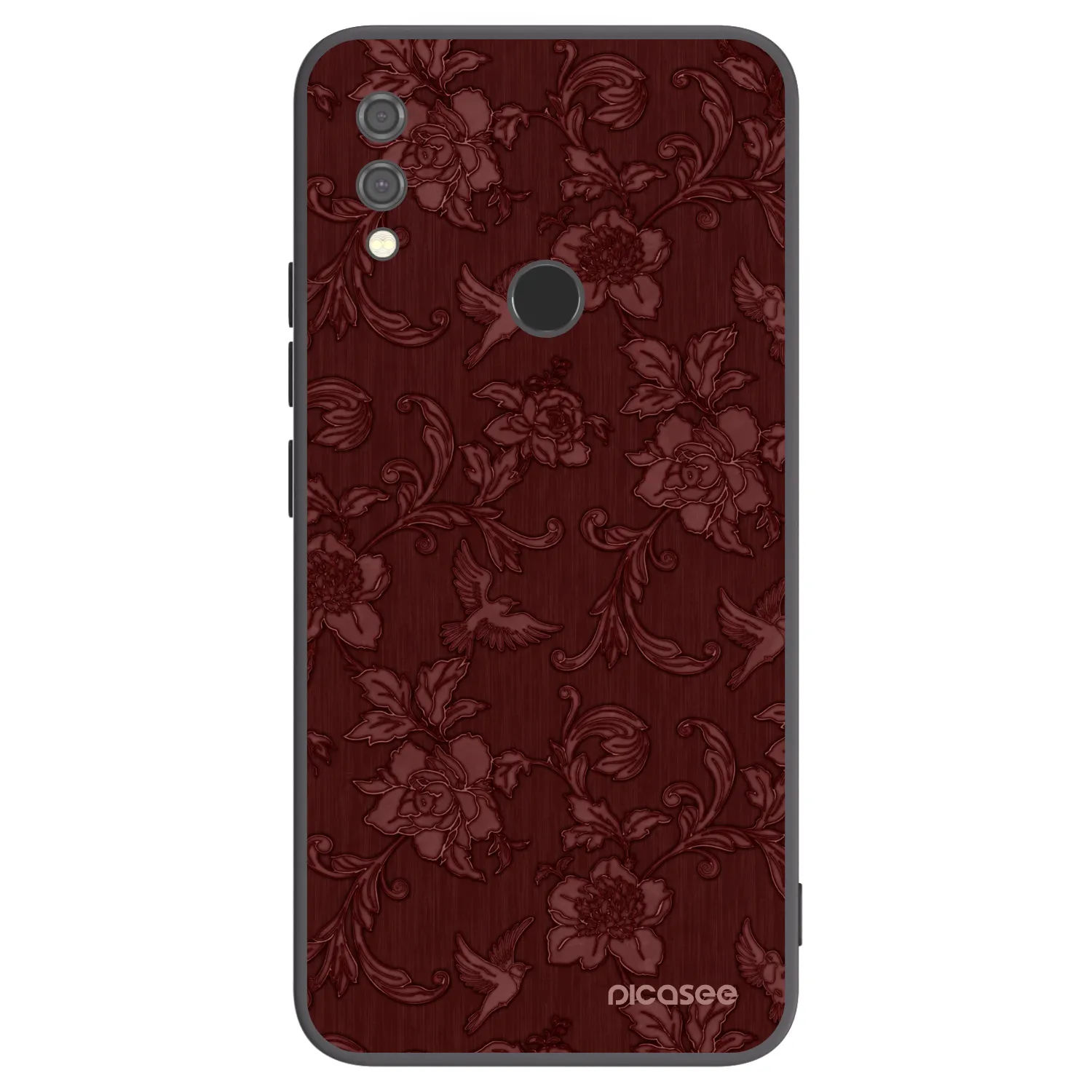 Picasee silikonový černý obal pro Xiaomi Redmi Note 7 - Red Elegance