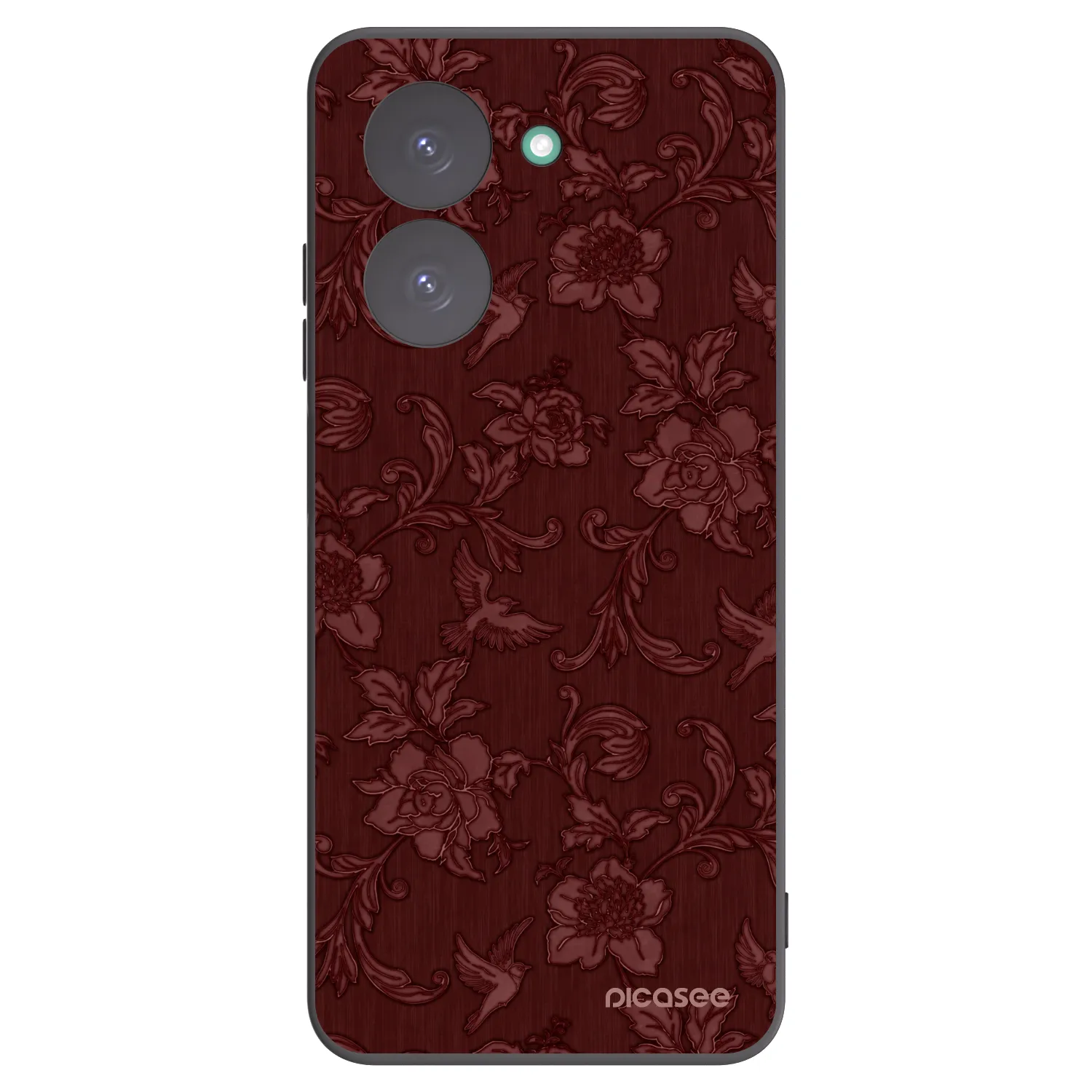 Picasee silikonový černý obal pro Xiaomi Redmi A5 - Red Elegance