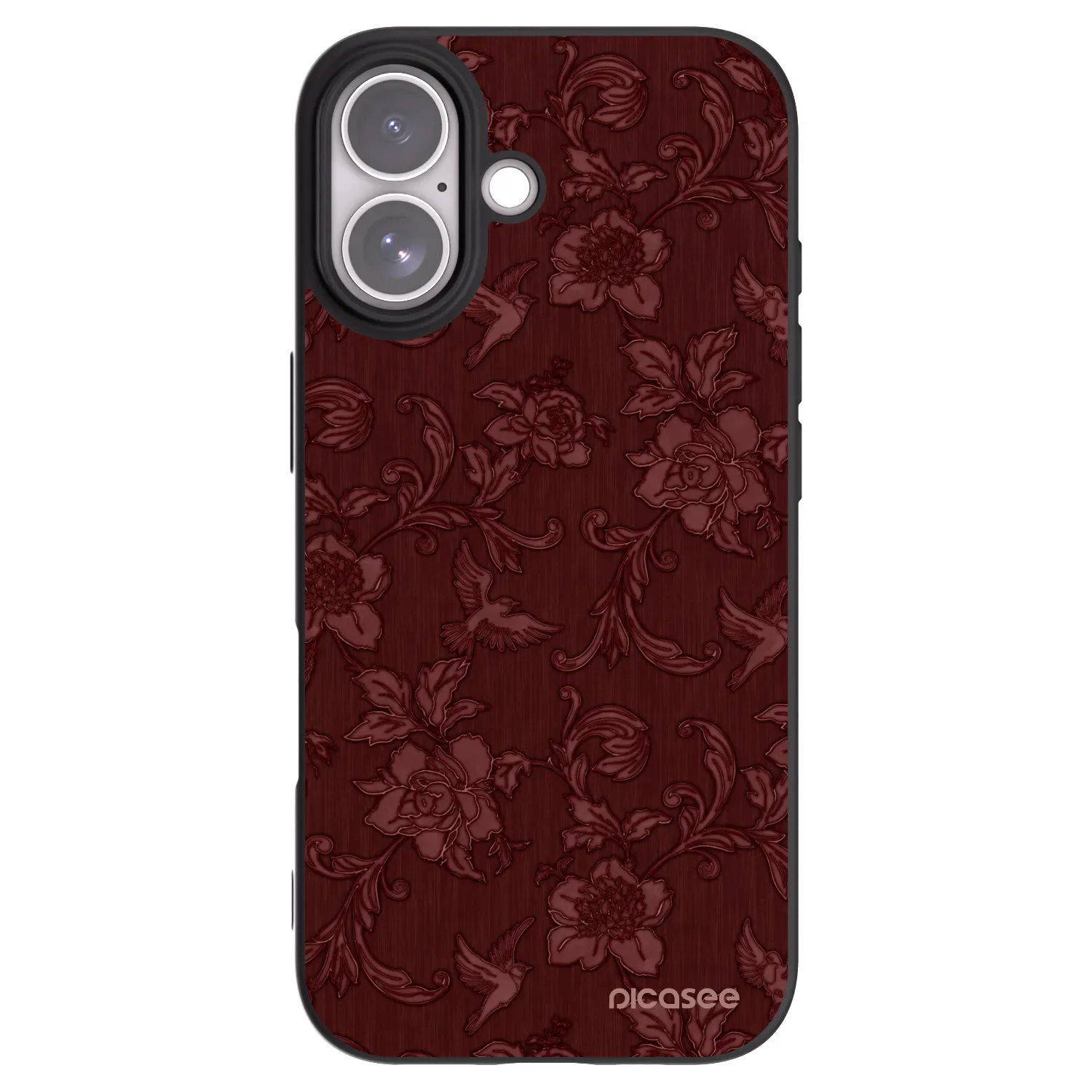 Picasee silikonový černý obal pro Apple iPhone 17 - Red Elegance