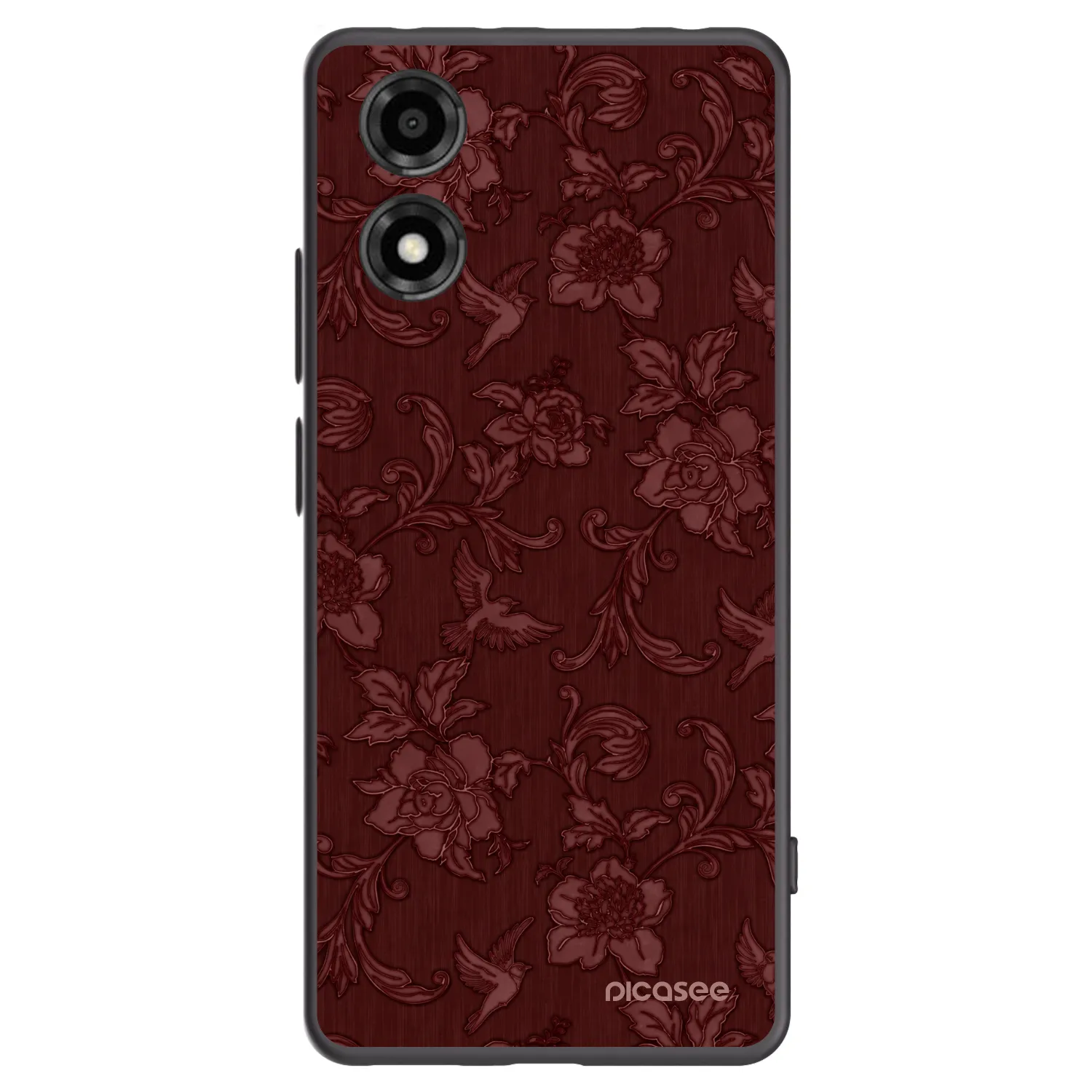 Picasee silikonový černý obal pro Motorola Moto E14 - Red Elegance