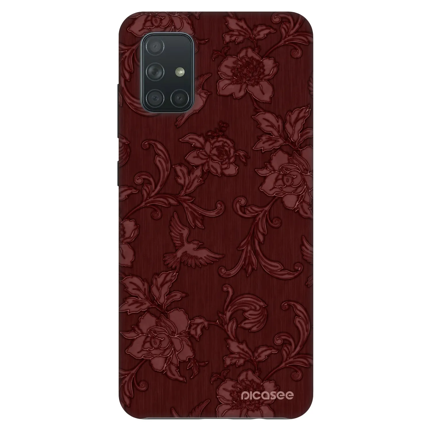 Picasee Fashion Case pro Samsung Galaxy A71 A715F - Red Elegance