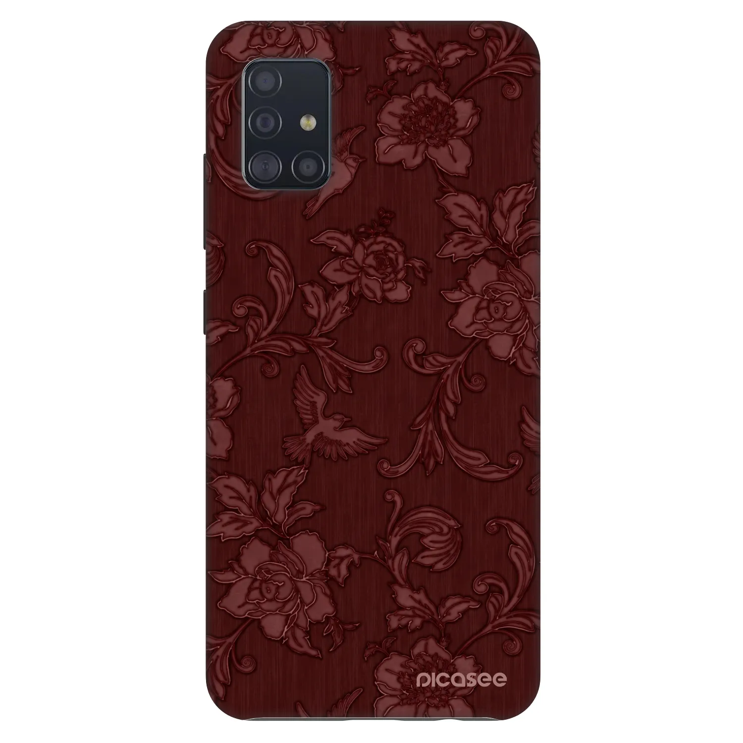 Picasee Fashion Case pro Samsung Galaxy A51 A515F - Red Elegance